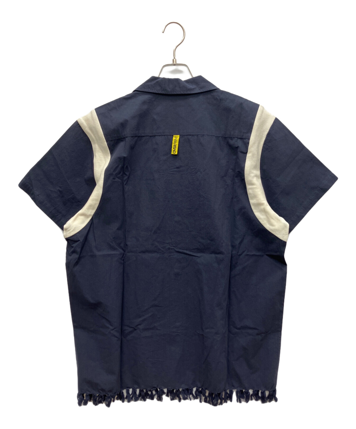 中古・古着通販】overprint (オーバープリント) 半袖シャツ ネイビー 