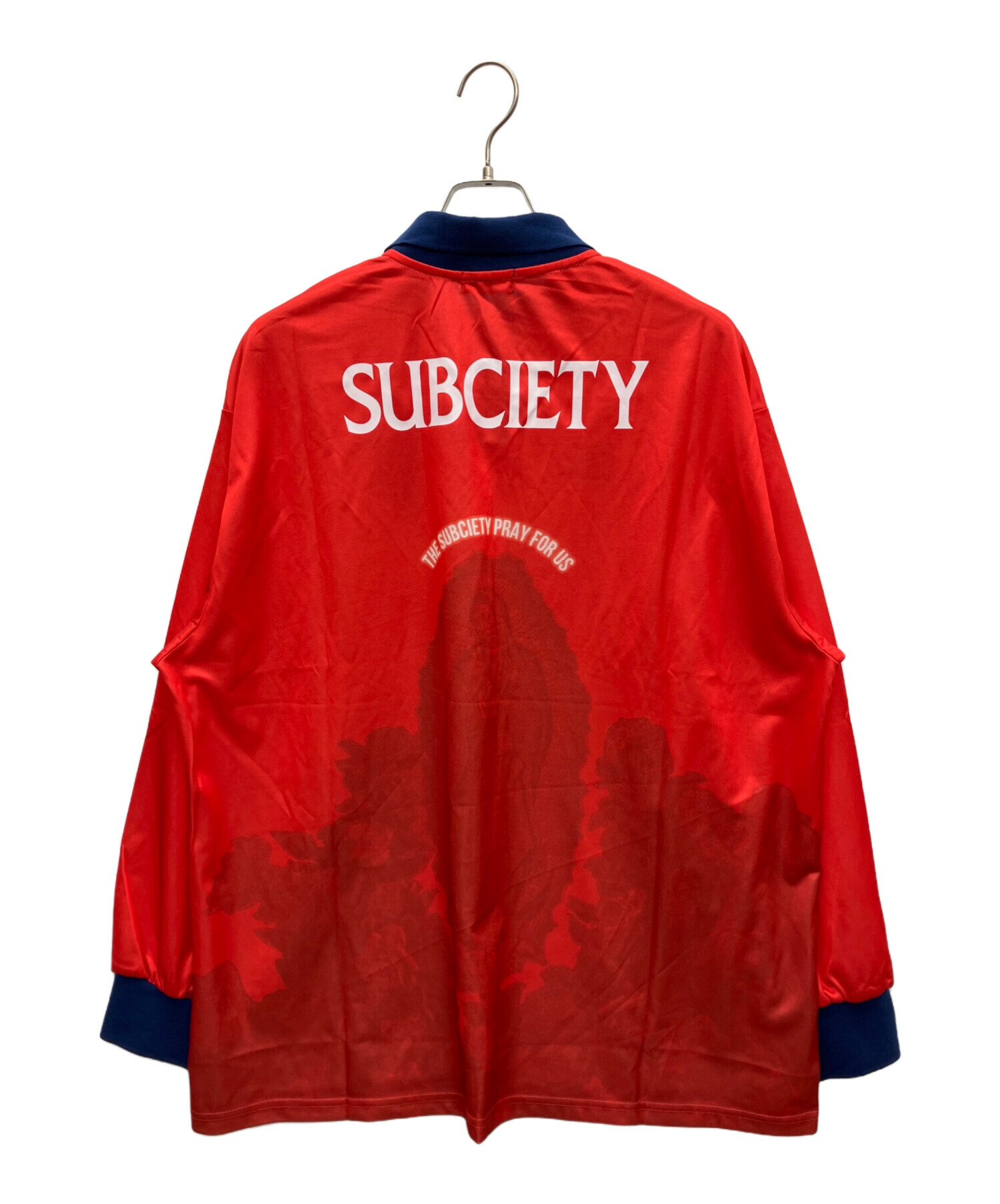 中古・古着通販】SUBCIETY (サブサエティ) 長袖ポロシャツ レッド 