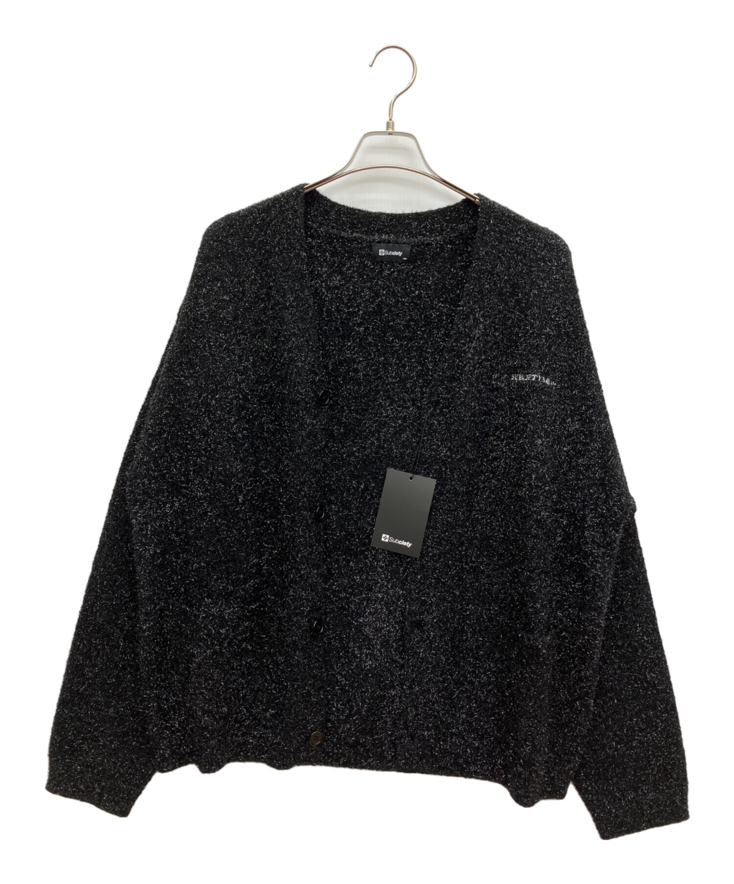 中古・古着通販】SUBCIETY (サブサエティ) 薄手カーディガン ブラック 