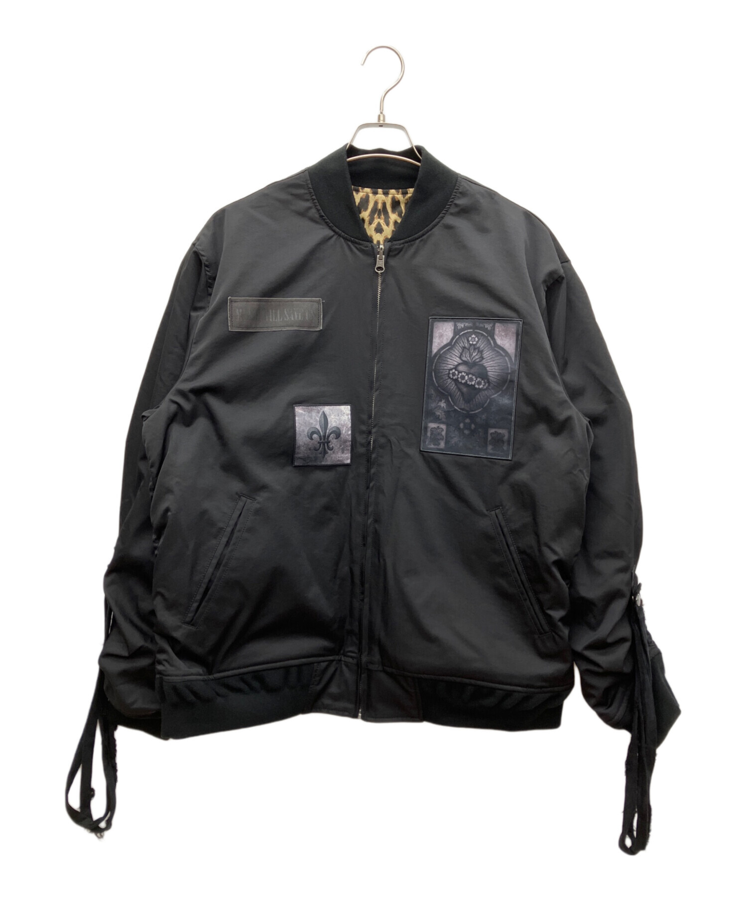 中古・古着通販】glamb (グラム) ボンバージャケット ブラック サイズ 