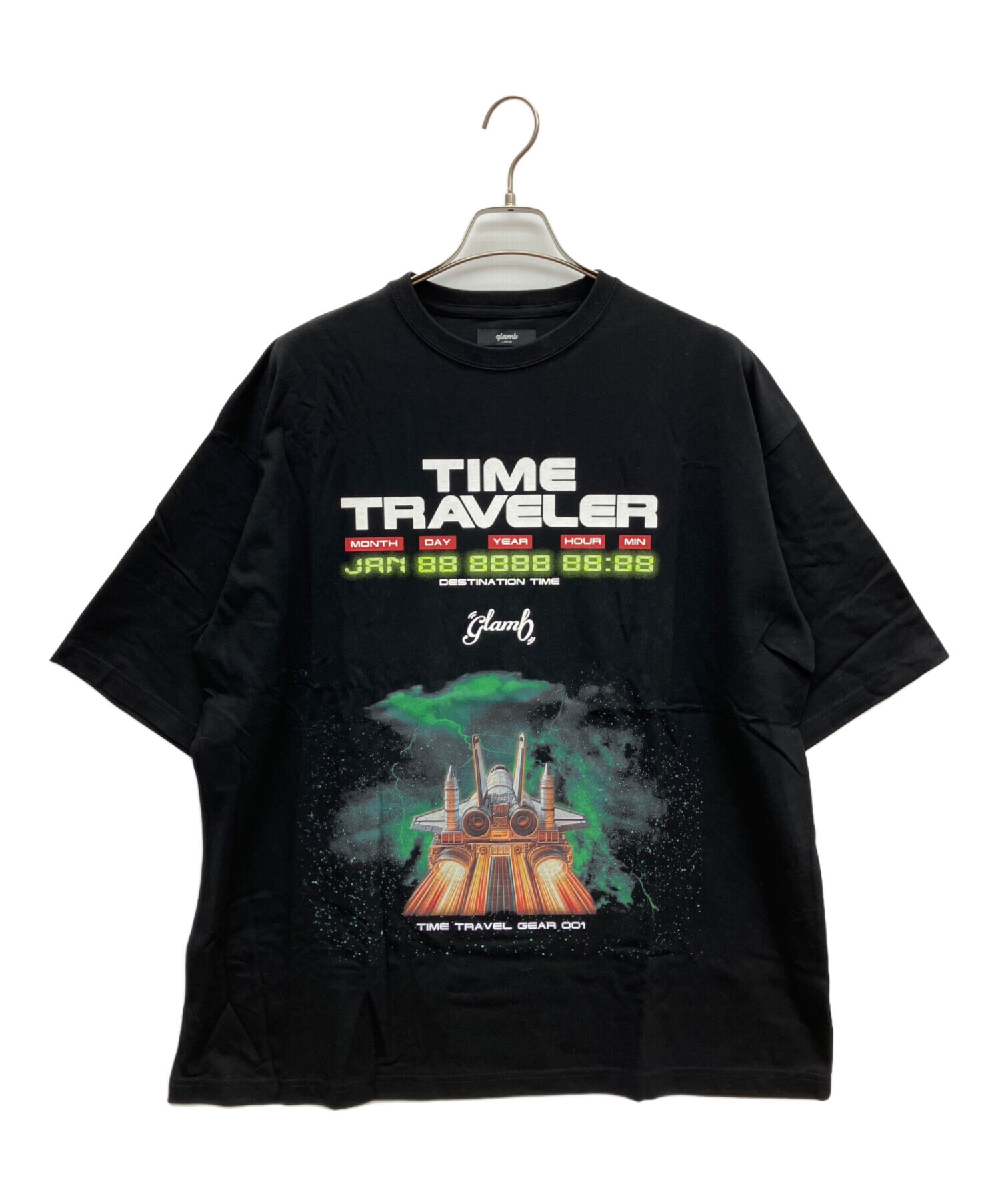 中古・古着通販】glamb (グラム) プリントTシャツ ブラック サイズ:L 