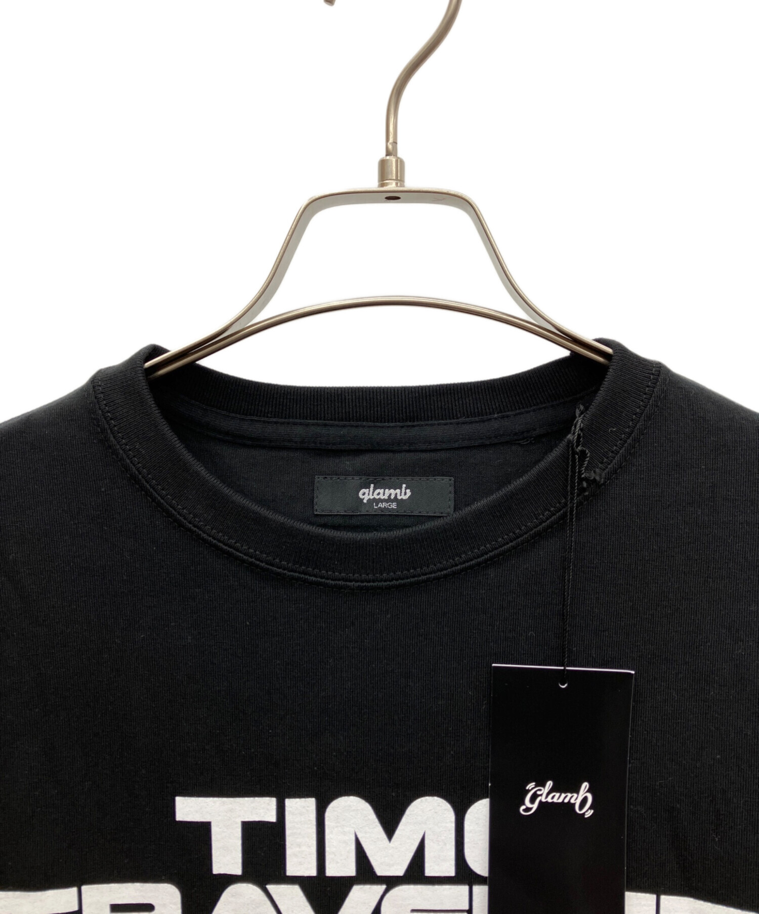 中古・古着通販】glamb (グラム) プリントTシャツ ブラック サイズ:L 