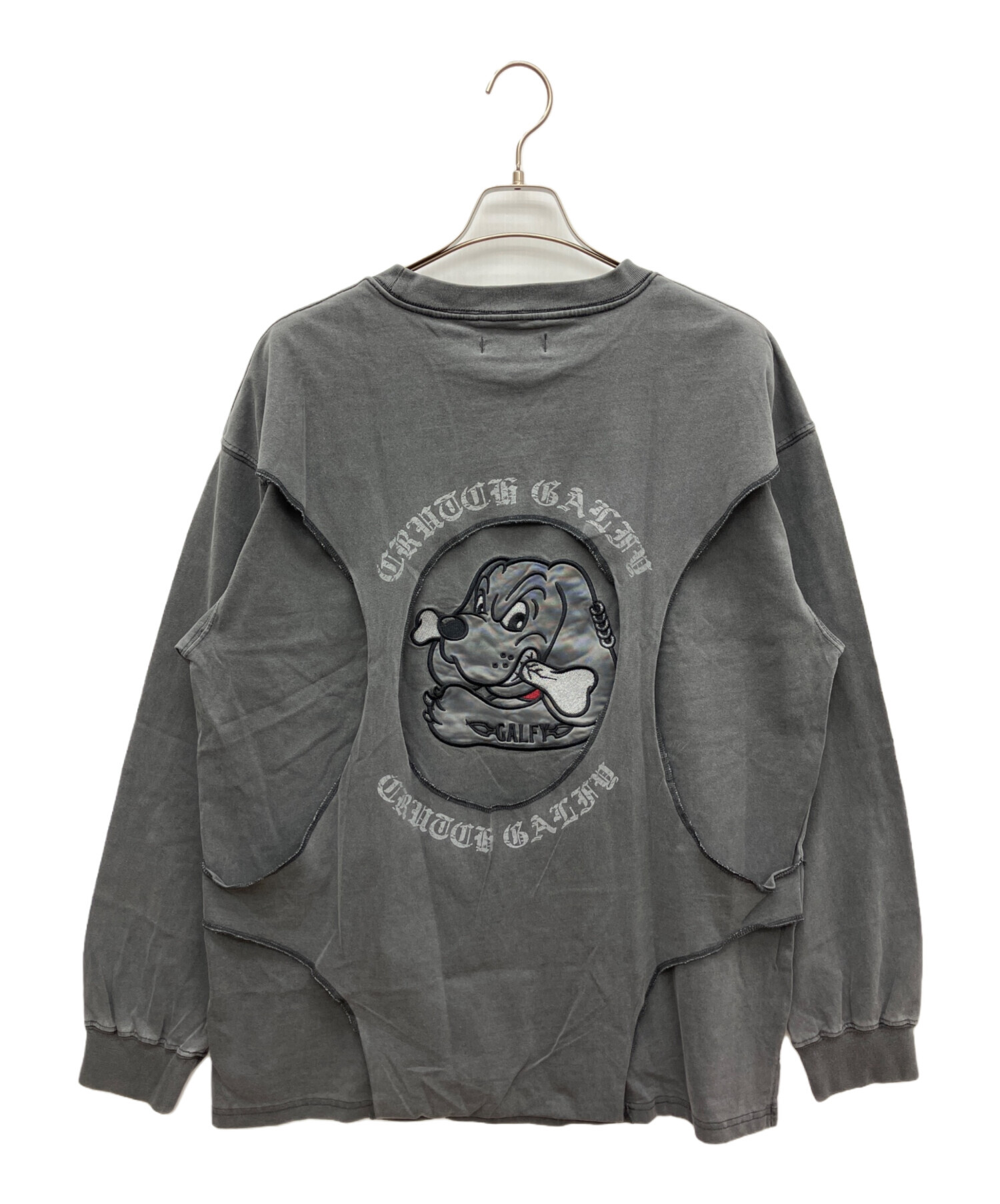 中古・古着通販】GALFY (ガルフィー) ロングスリーブTシャツ グレー