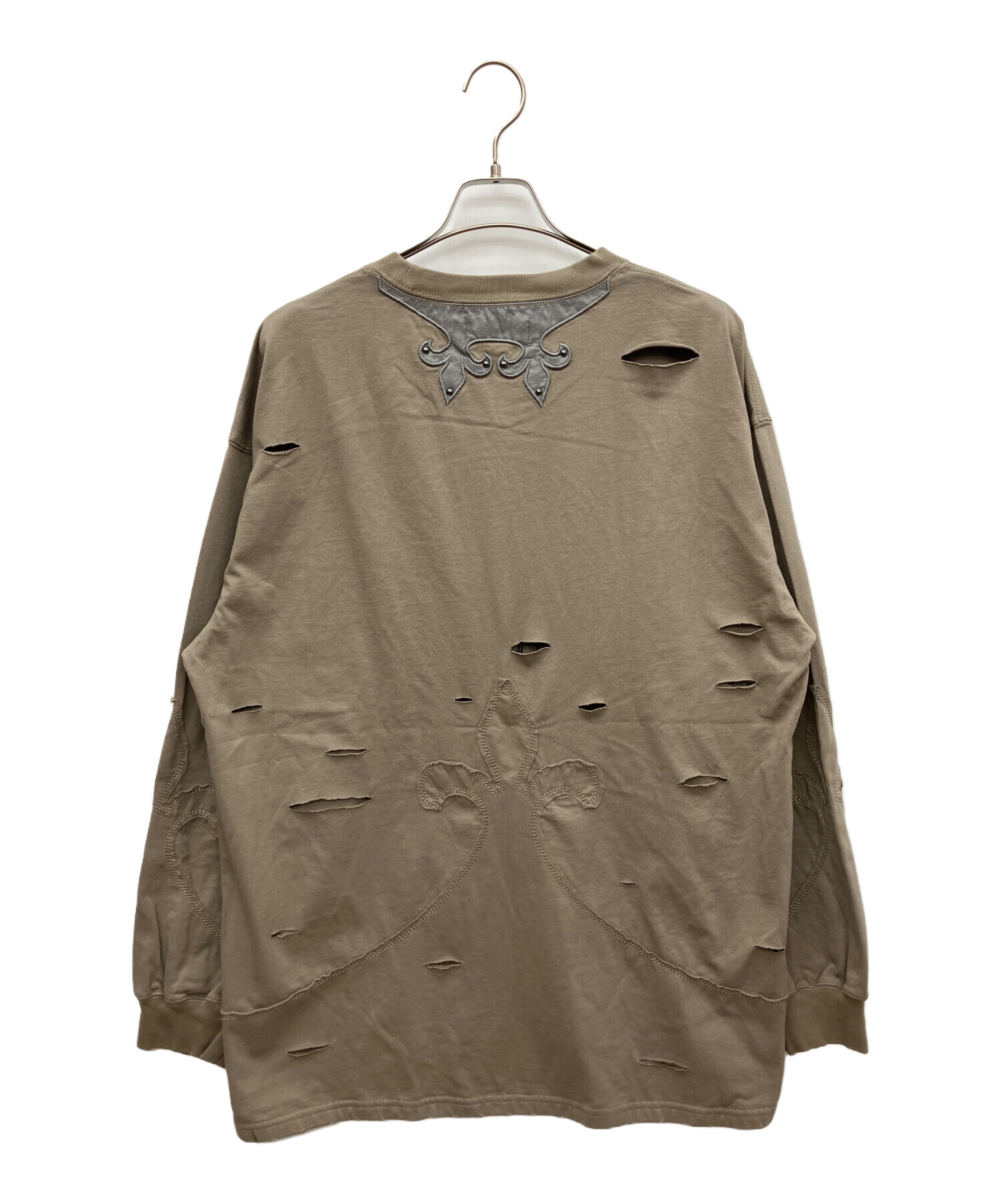 中古・古着通販】GALFY (ガルフィー) ロングスリーブTシャツ ベージュ 