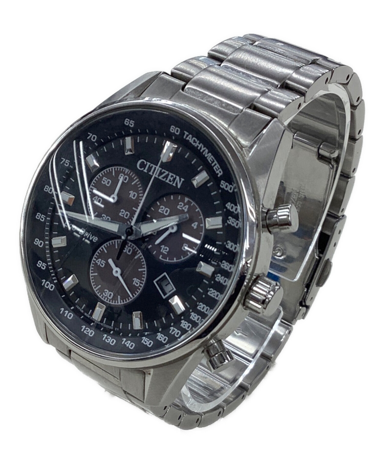中古・古着通販】CITIZEN (シチズン) クロノグラフ ブラック｜ブランド