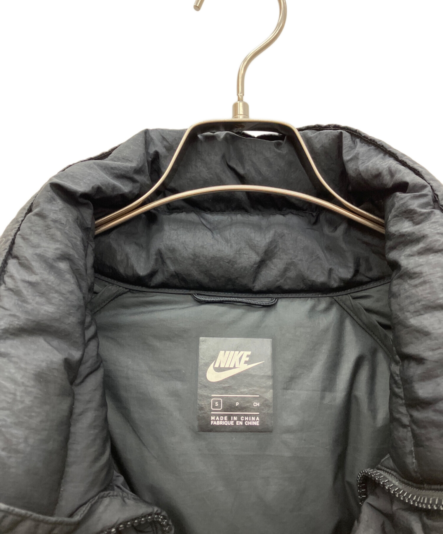 中古・古着通販】NIKE (ナイキ) ダウンジャケット ブラック サイズ:S