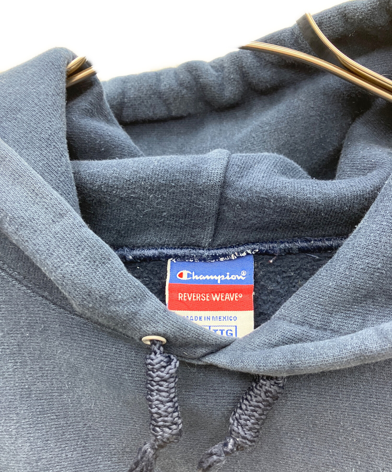 CHAMPION チャンピオン パーカー S 紺 【古着】【中古】【送料無料】 中古・古着通販】Champion (チャンピオン) プルオーバーパーカー