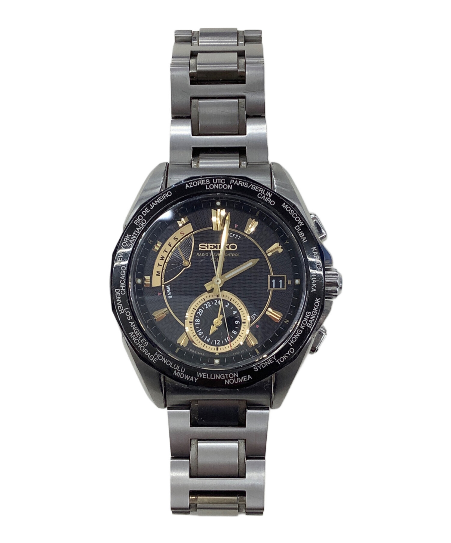 中古・古着通販】SEIKO (セイコー) 腕時計 ブラック｜ブランド・古着
