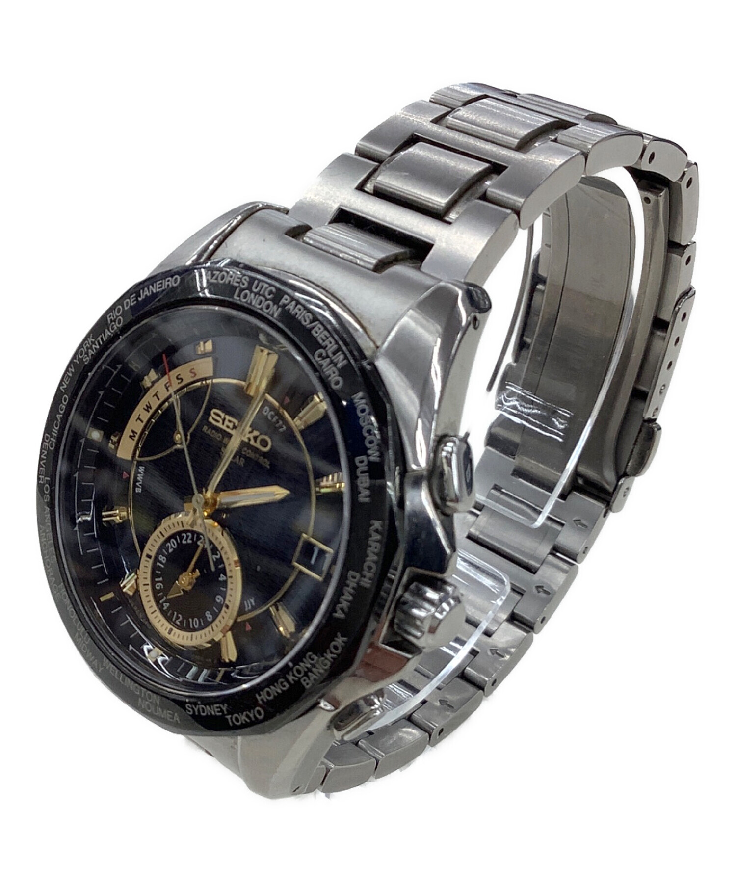 中古・古着通販】SEIKO (セイコー) 腕時計 ブラック｜ブランド・古着 