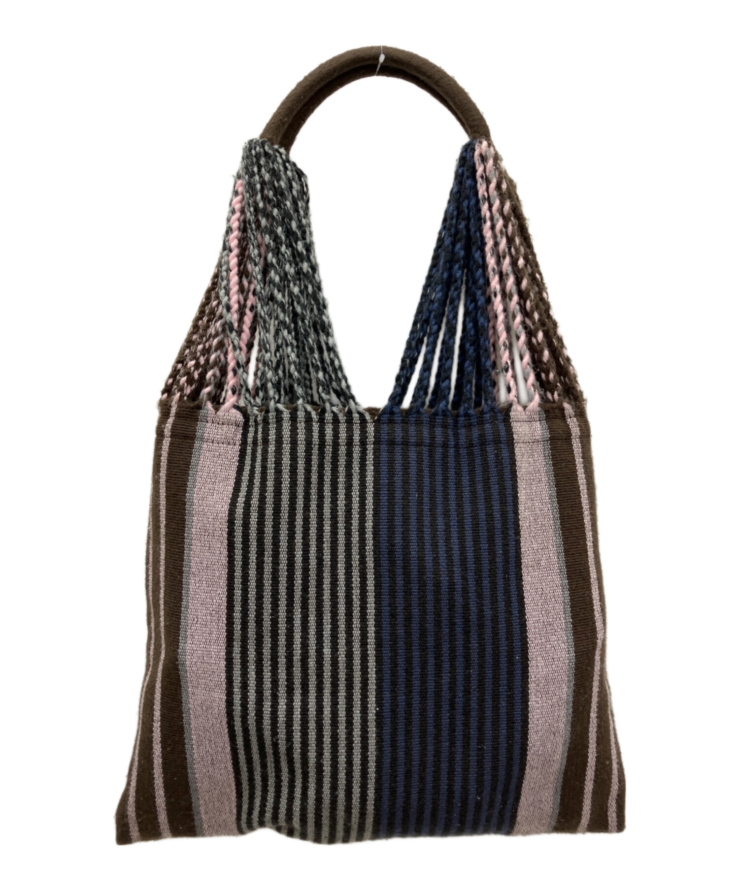 中古・古着通販】MARNI (マルニ) ハンモックバッグ ブラウン×ピンク 