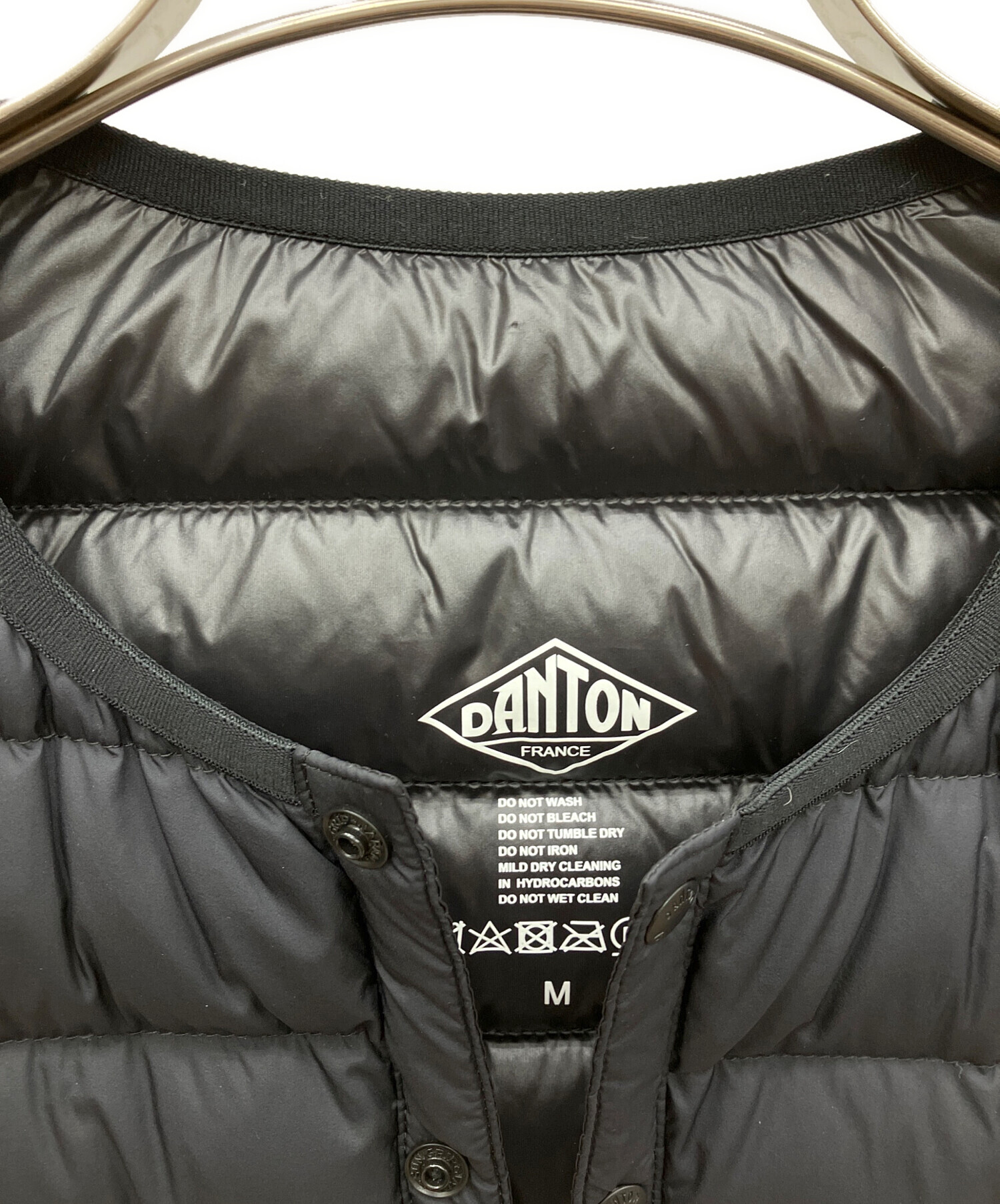 中古・古着通販】DANTON (ダントン) インナーダウンベスト ブラック