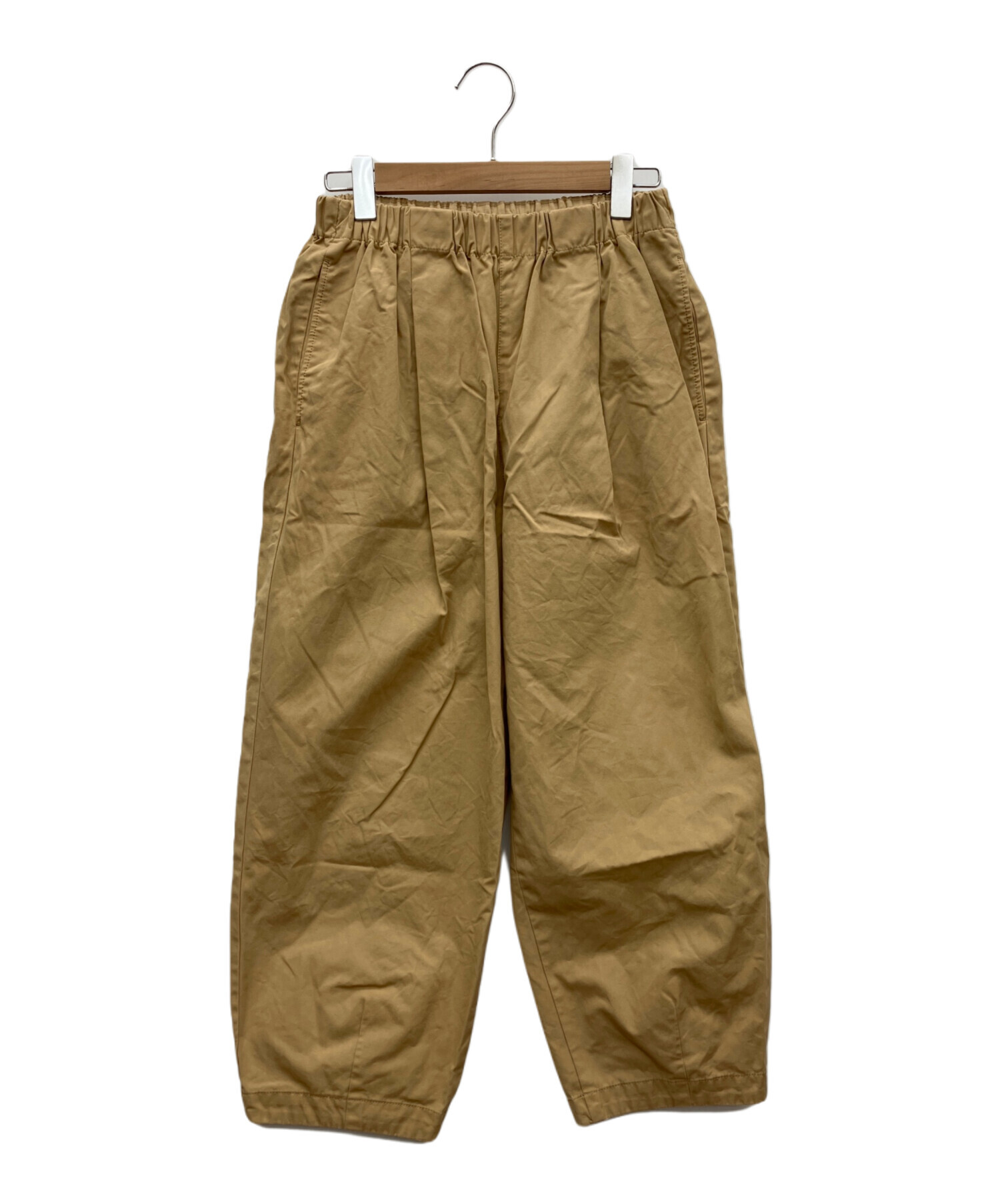 中古・古着通販】KAGURE (カグレ) コットンクロップドパンツ ベージュ