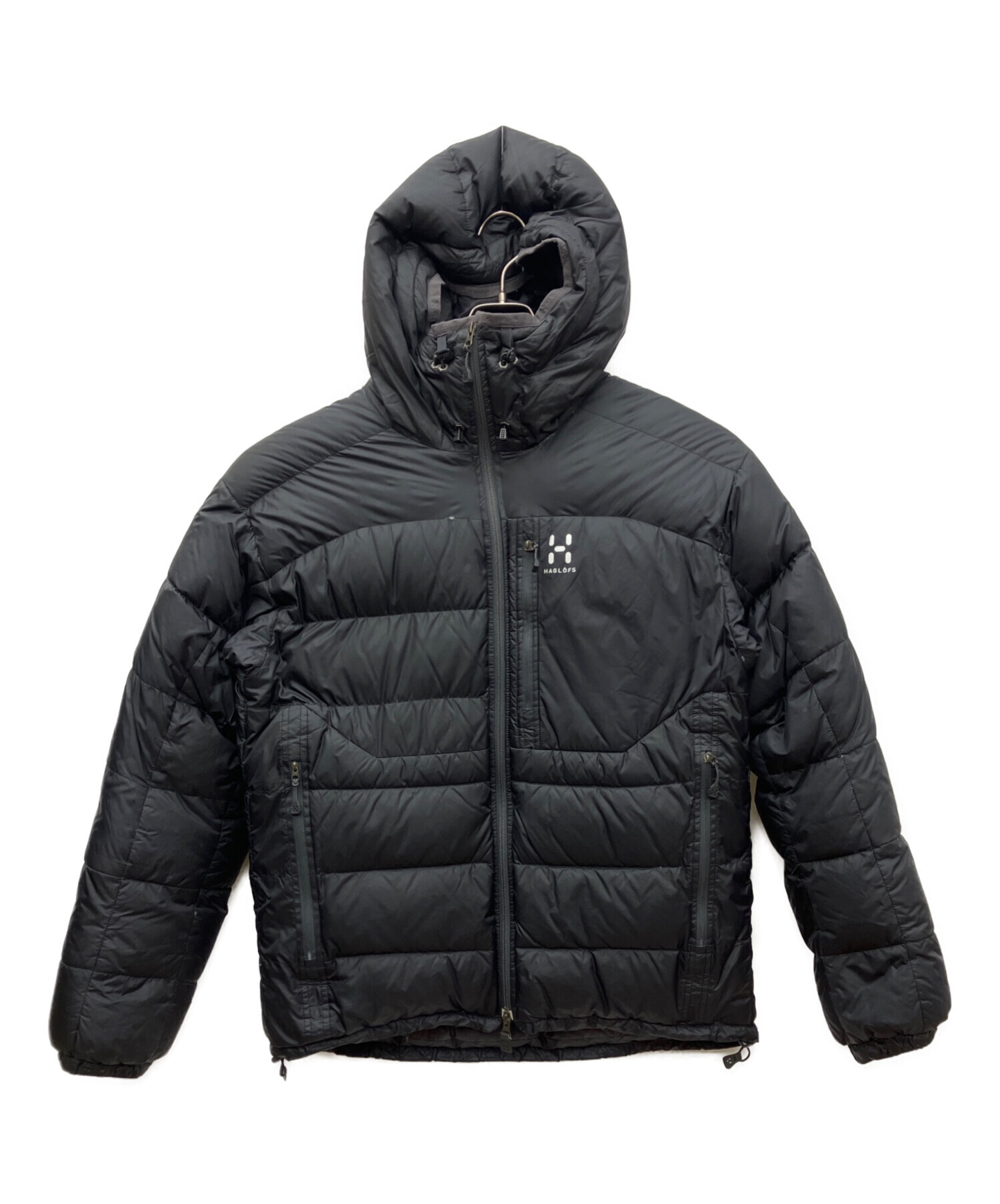 HAGLOFS ホグロフス ダウンジャケット ロゴ 黒 中古・古着通販】HAGLOFS (ホグロフス) ダウンジャケット ブラック