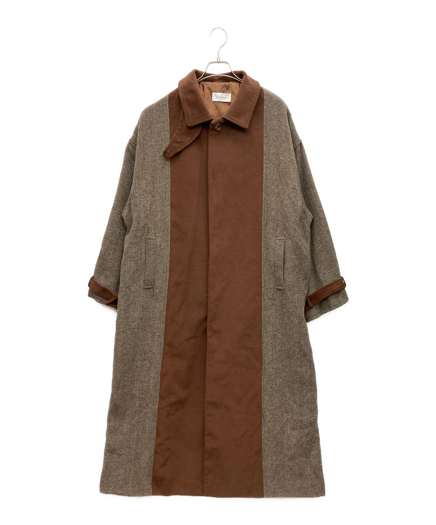 中古・古着通販】Knuth Marf (クヌースマーフ) 切替コート ブラウン 