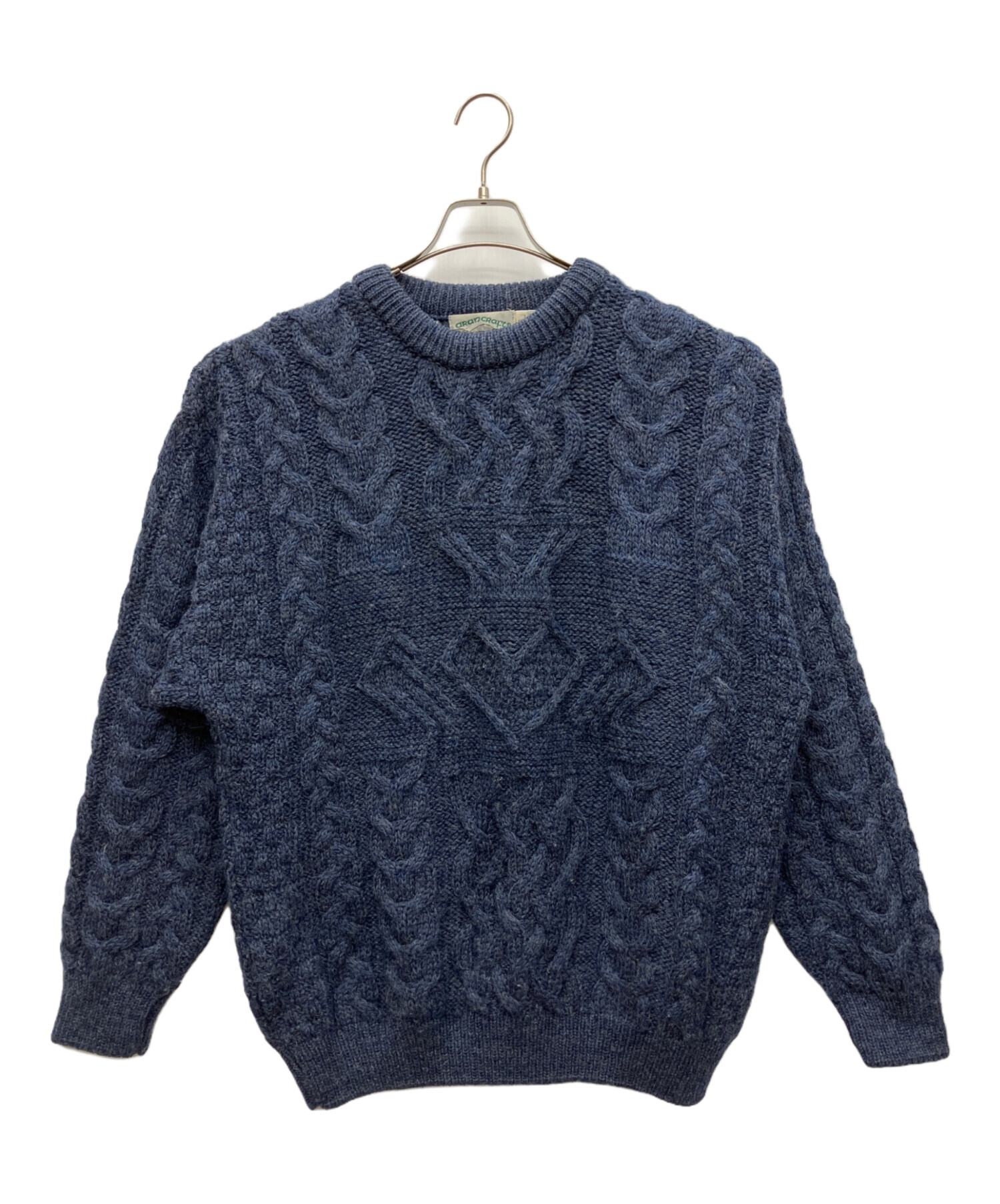 中古・古着通販】ARAN CRAFTS (アランクラフト) 厚手ニット ネイビー