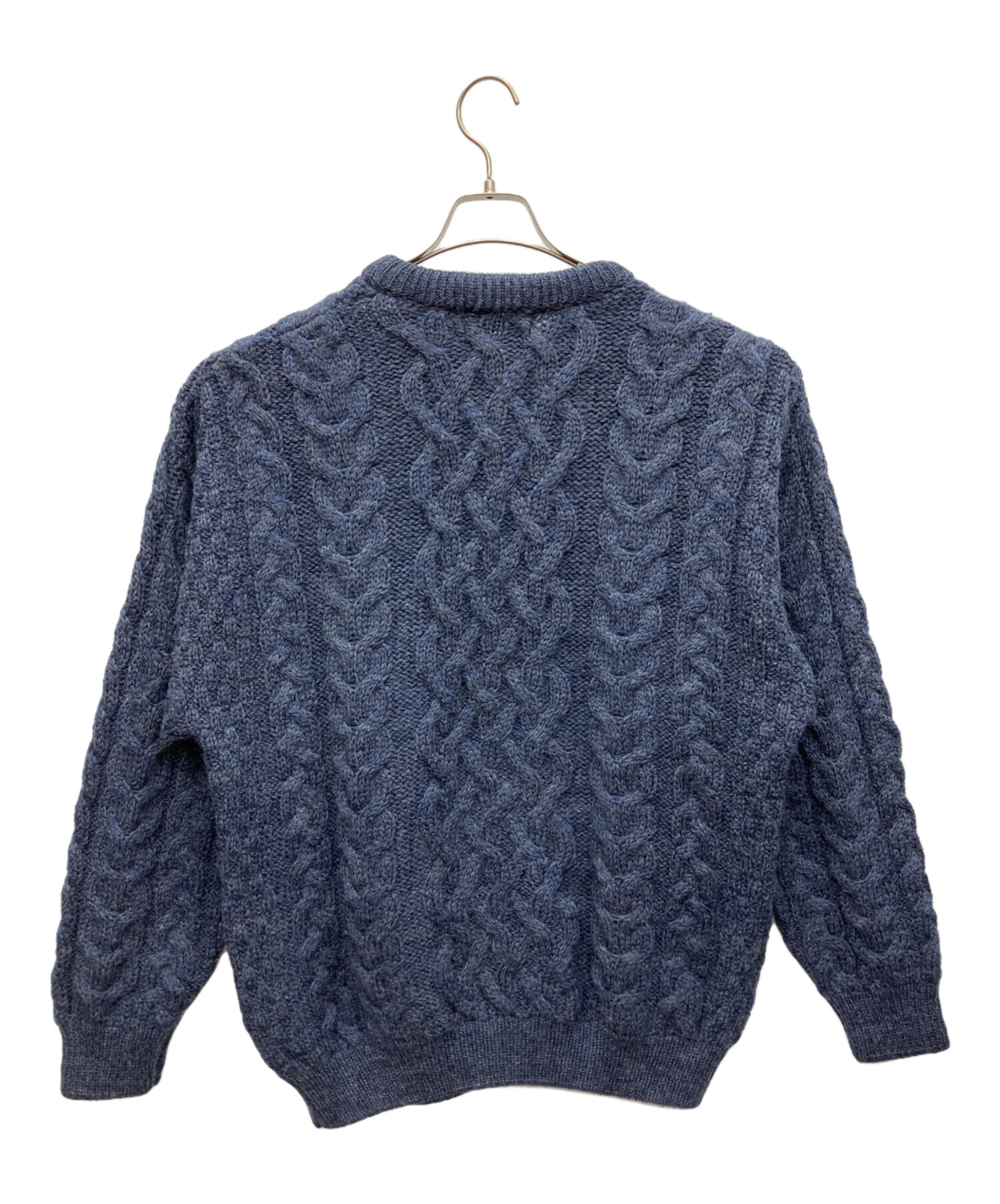中古・古着通販】ARAN CRAFTS (アランクラフト) 厚手ニット ネイビー 
