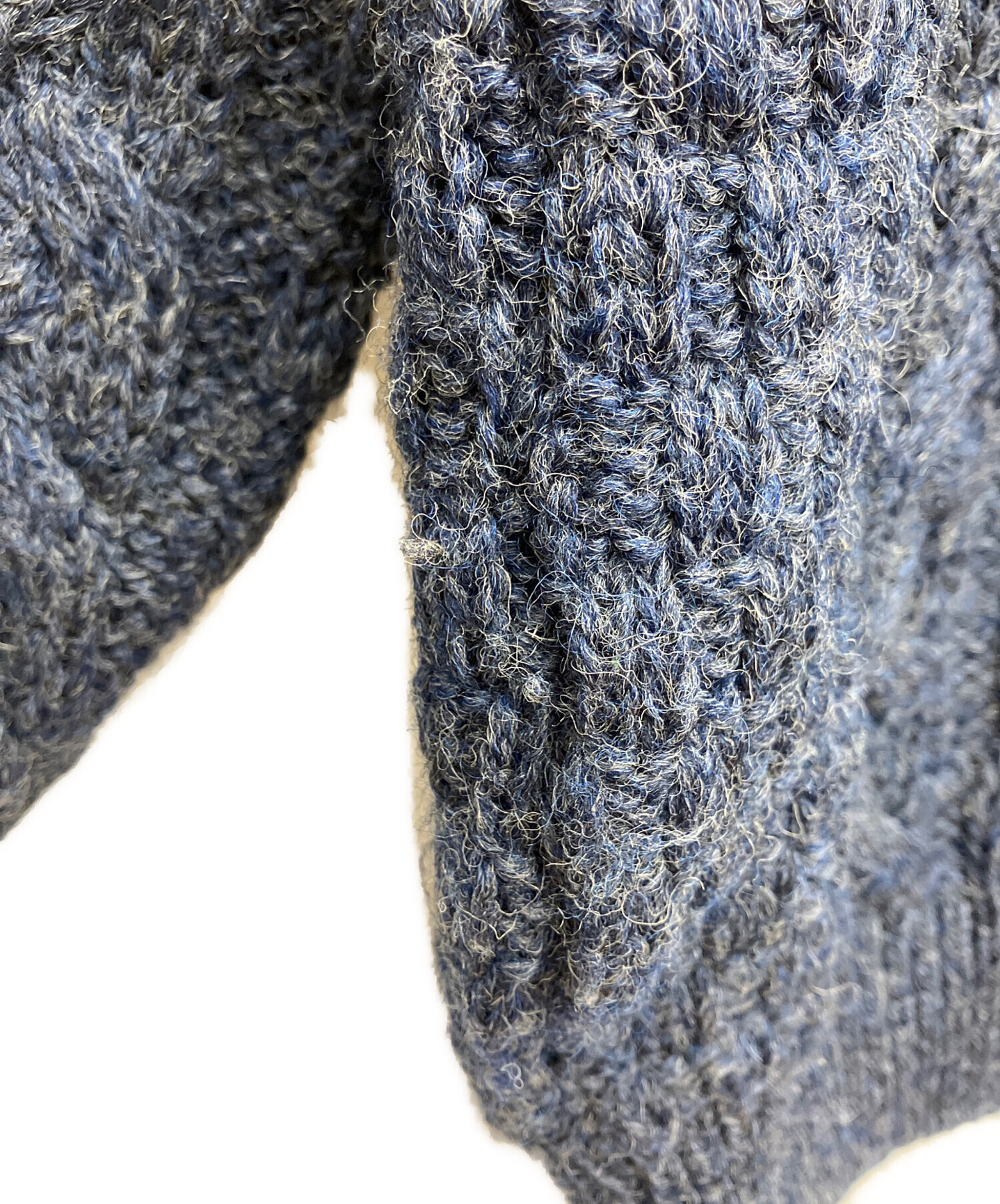 中古・古着通販】ARAN CRAFTS (アランクラフト) 厚手ニット ネイビー