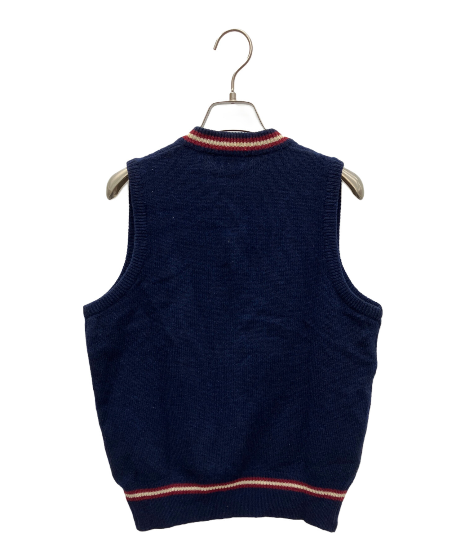 中古・古着通販】FRED PERRY (フレッドペリー) ニットベスト ネイビー