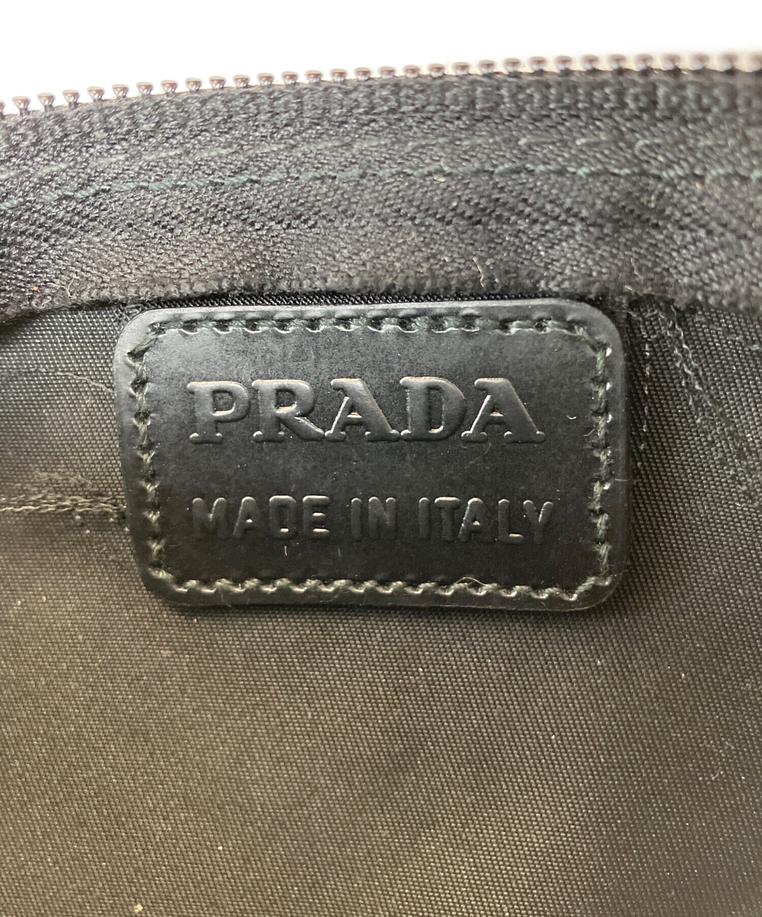 中古・古着通販】PRADA (プラダ) ナイロンポーチ ブラック｜ブランド