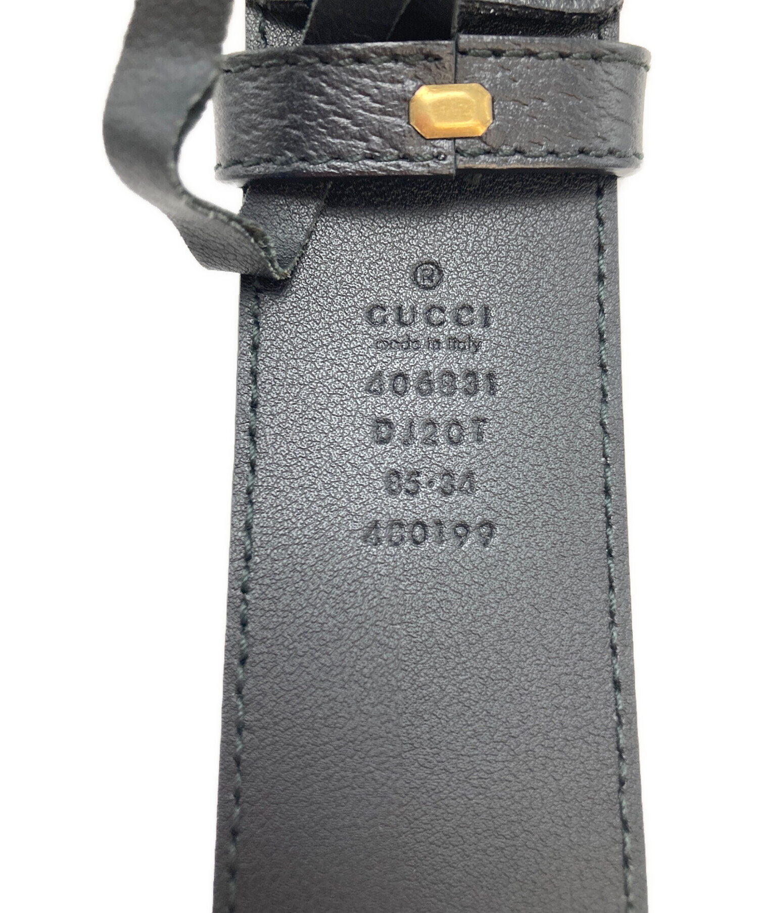 中古・古着通販】GUCCI (グッチ) ダブルG シャイニーバックル ワイド