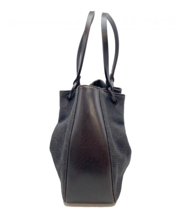 中古・古着通販】GUCCI (グッチ) GGキャンバスハンドバッグ ブラウン