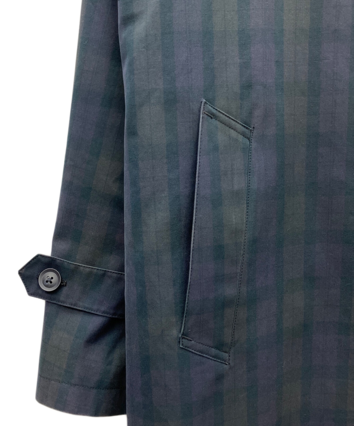 中古・古着通販】BEAMS (ビームス) ステンカラーコート ネイビー