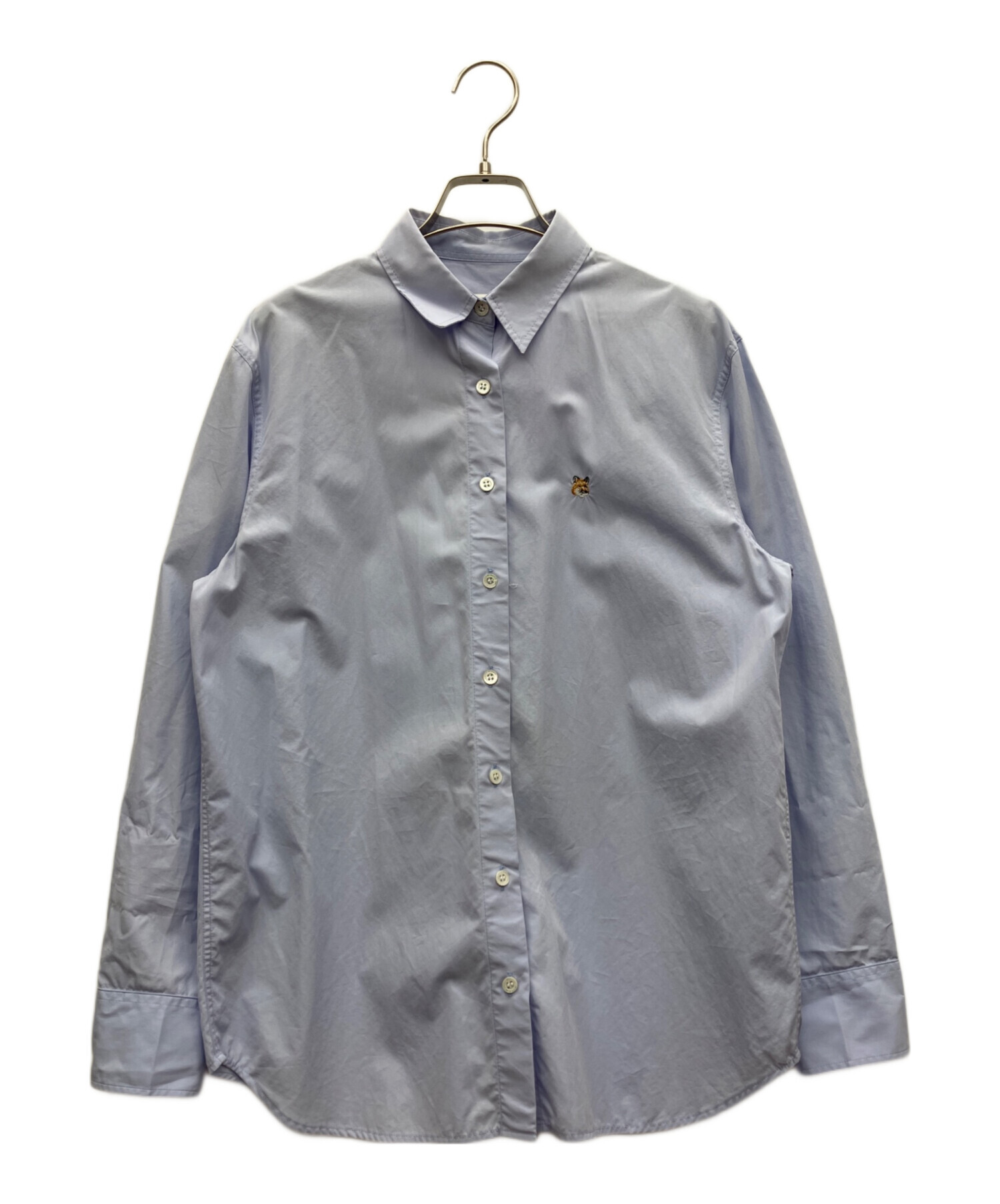 中古・古着通販】maison kitsune (メゾンキツネ) 長袖シャツ ブルー 