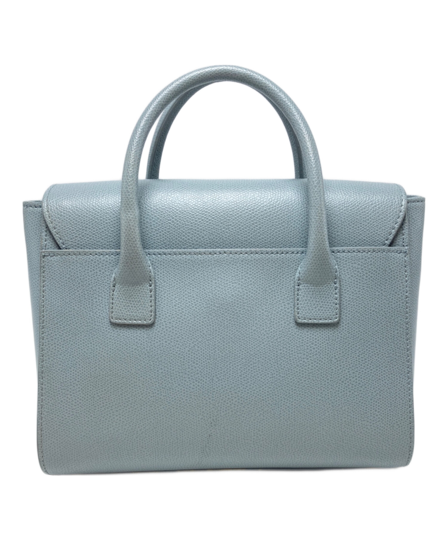 【美品】フルラ　メトロポリス　サッチェル　ミニハンドバッグ　2way ショルダー 中古・古着通販】FURLA (フルラ) メトロポリスサッチェルバッグ ブルー