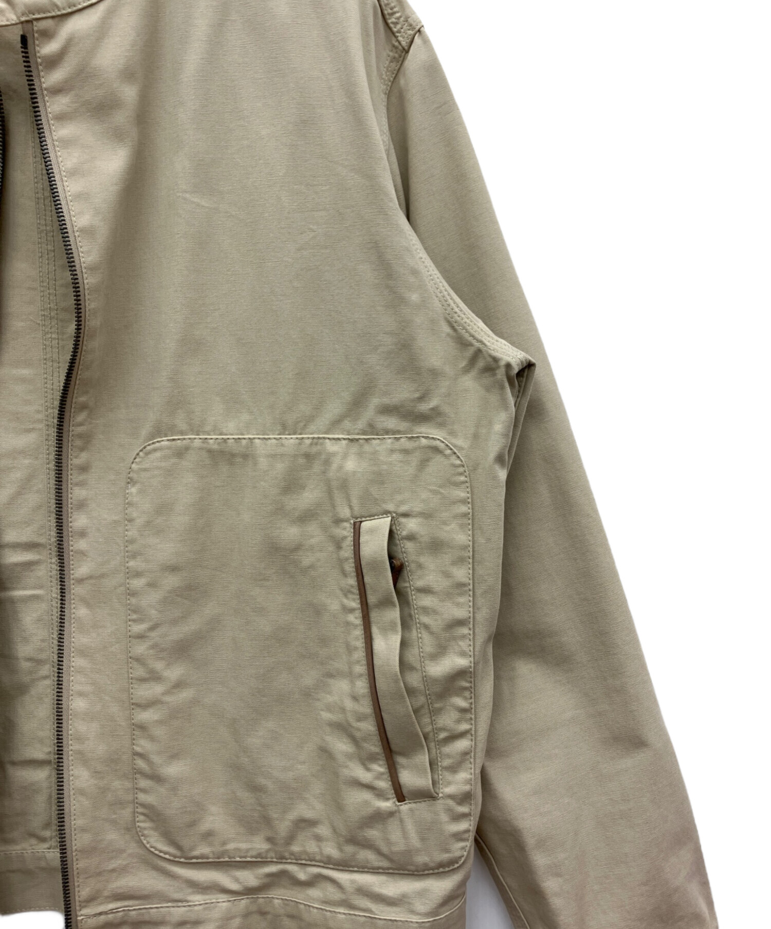 dunhill メンズ ダンヒル スエード ブルゾン ベージュ 中古・古着通販】dunhill (ダンヒル) スイングトップ ベージュ サイズ