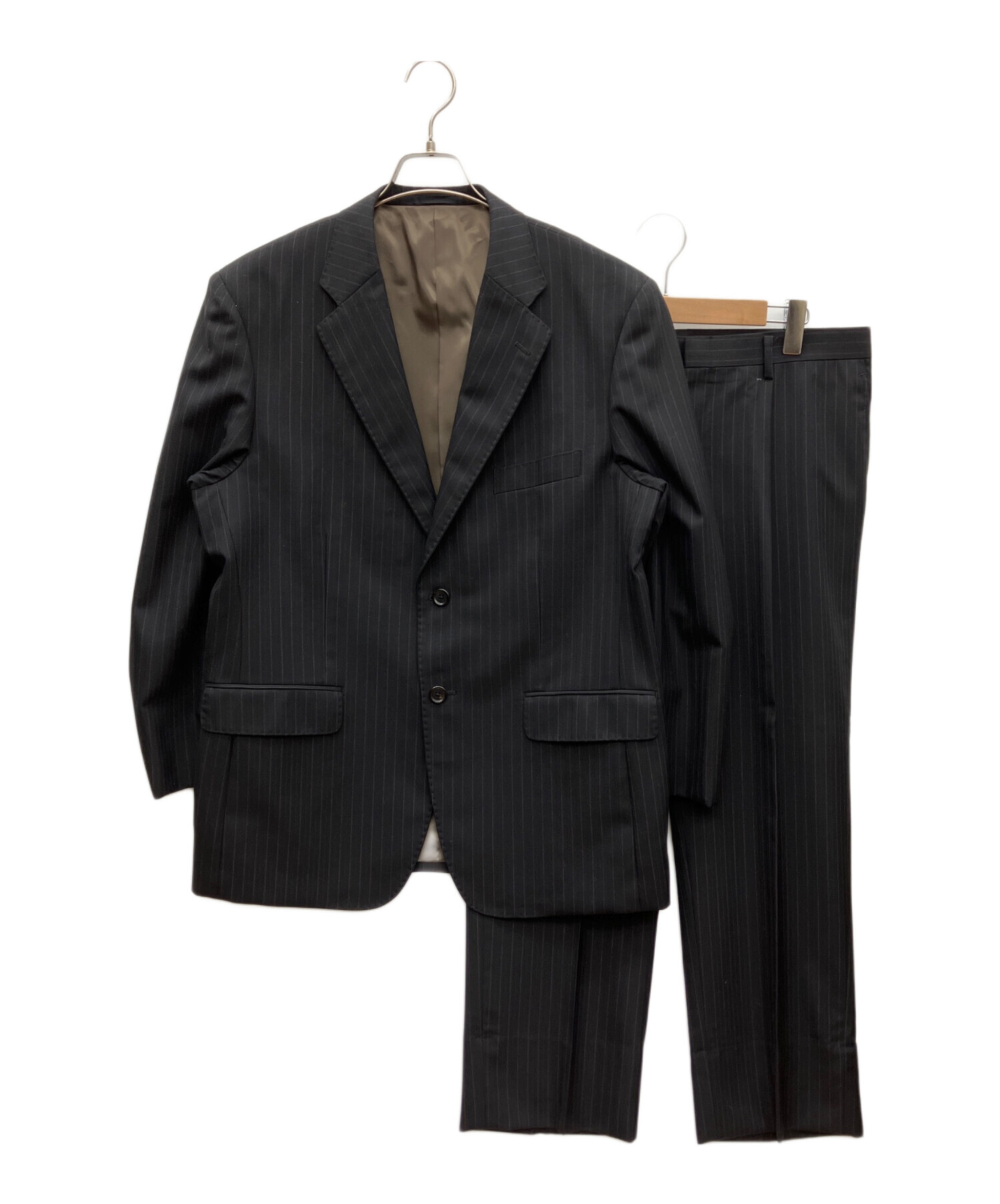dunhill ダンヒル BELGRAVIA ウィンドウペン 2B スーツ 中古・古着通販】dunhill (ダンヒル) 2Bスーツ ブラック サイズ:100BB5