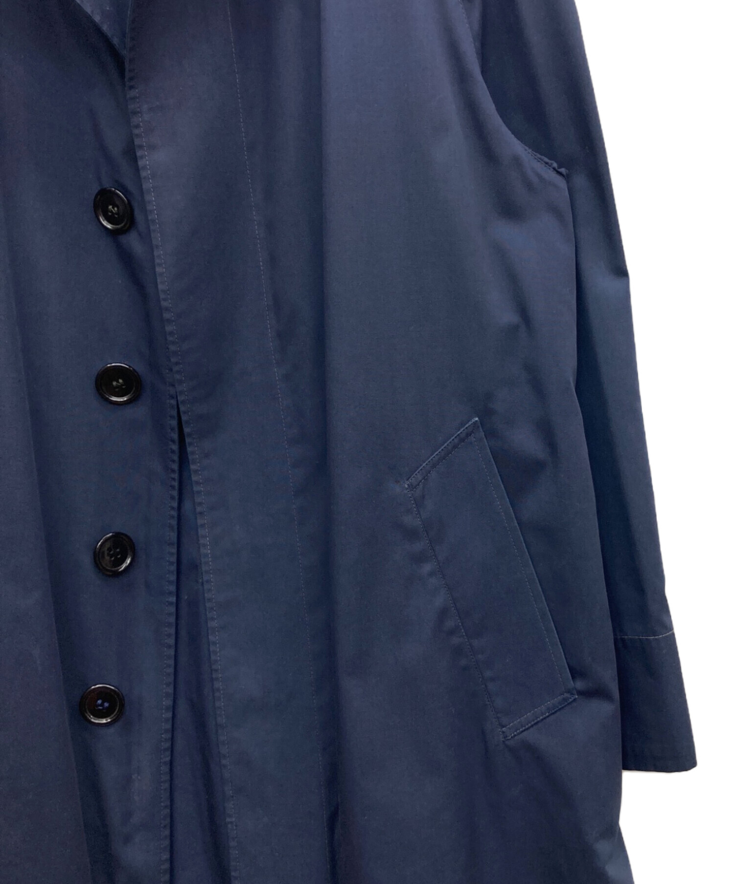 中古・古着通販】HERNO (ヘルノ) ステンカラーコート ネイビー サイズ