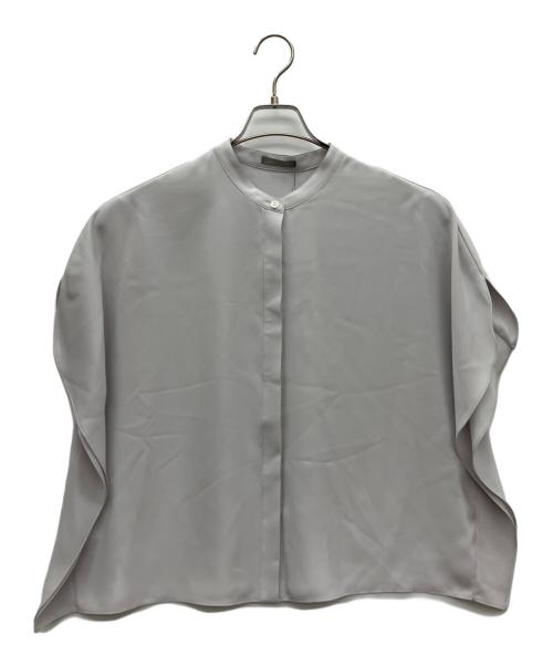 theory luxe / セオリーリュクス | 2025SS | Marvine Lina Blouse バンドカラーシャツ | 38 | ライトグレー | レディース 中古・古着通販】theory luxe (セオリーリュクス) Marvine Lina Blouse