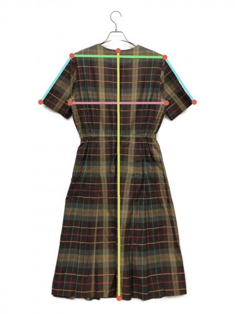 中古・古着通販】Burberry's (バーバリーズ) 半袖ワンピース ブラウン