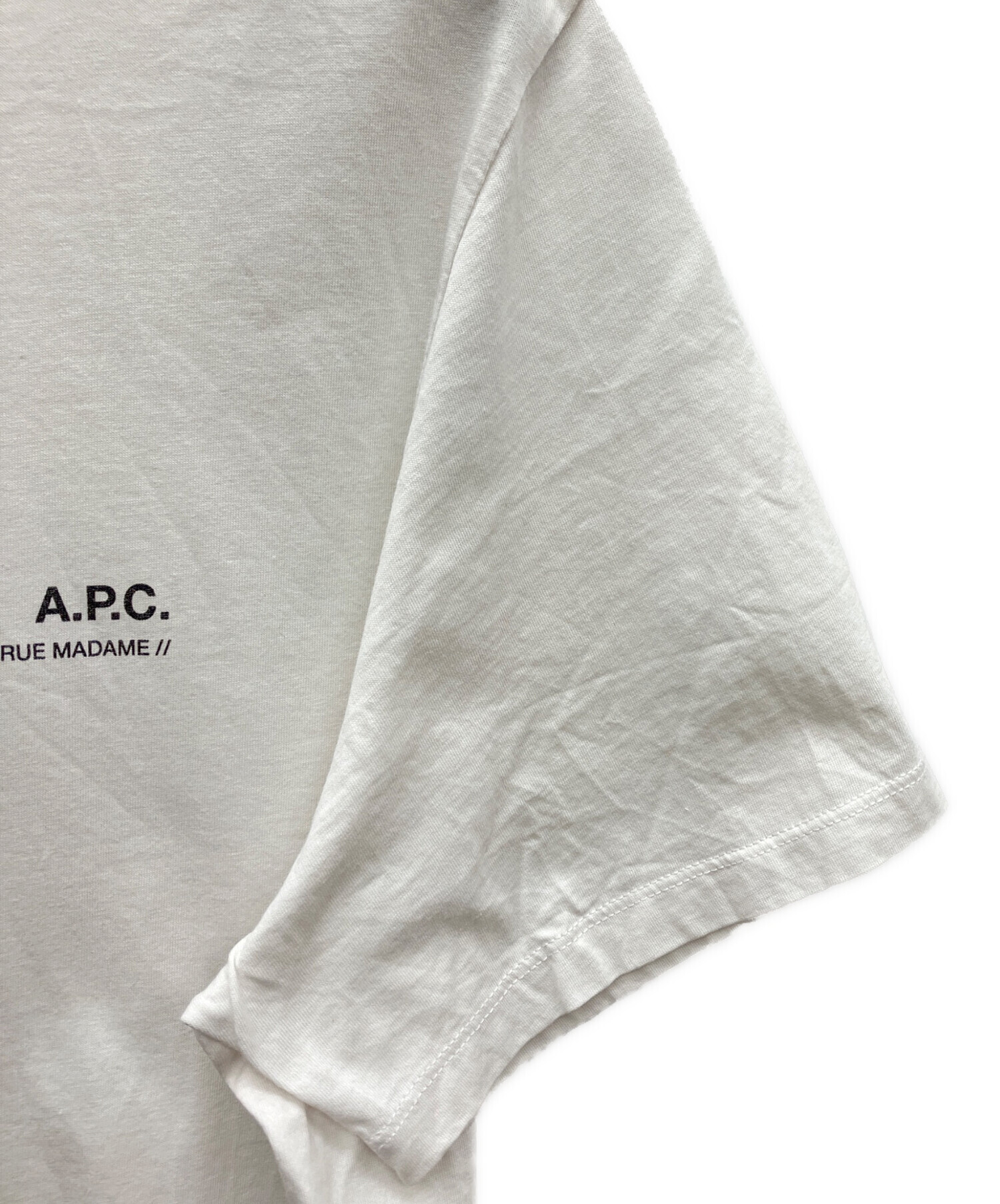 中古・古着通販】A.P.C. (アーペーセー) 半袖Tシャツ ホワイト サイズ 