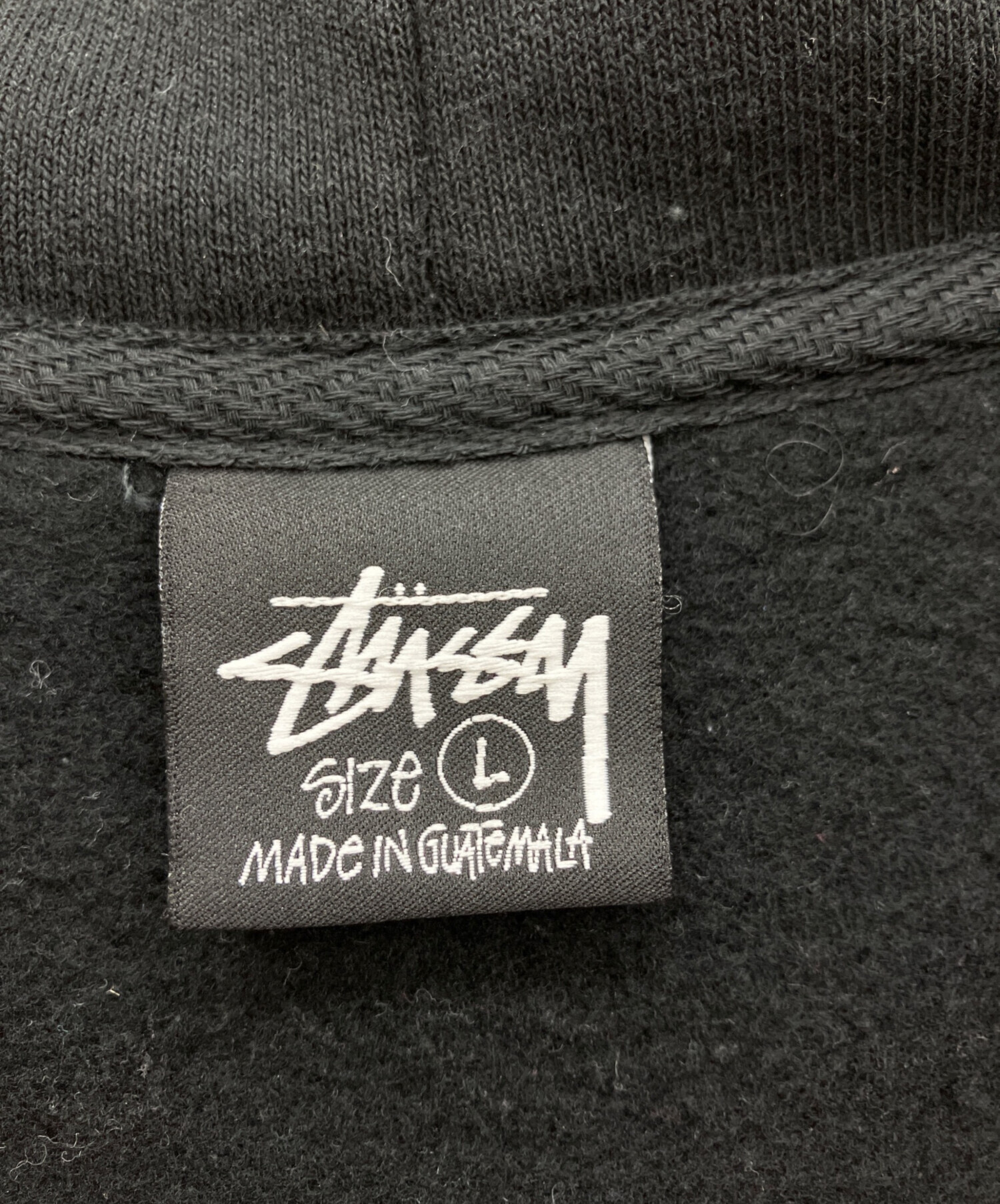 中古・古着通販】stussy (ステューシー) ロゴジップパーカー ブラック