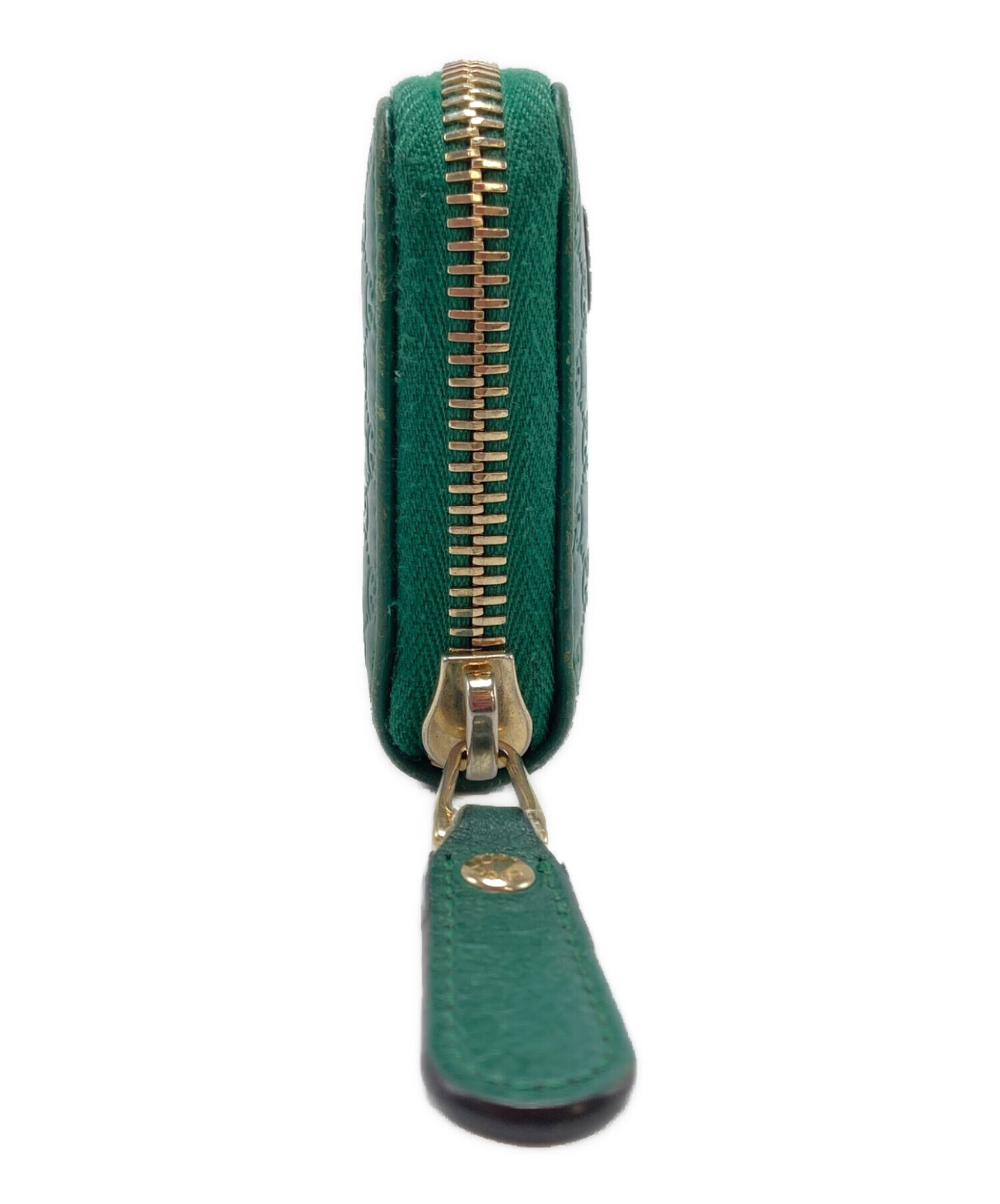 GUCCI ケース マイクロGG シマ レザー グリーン 中古・古着通販】GUCCI (グッチ) マイクログッチシマ レザー コイン