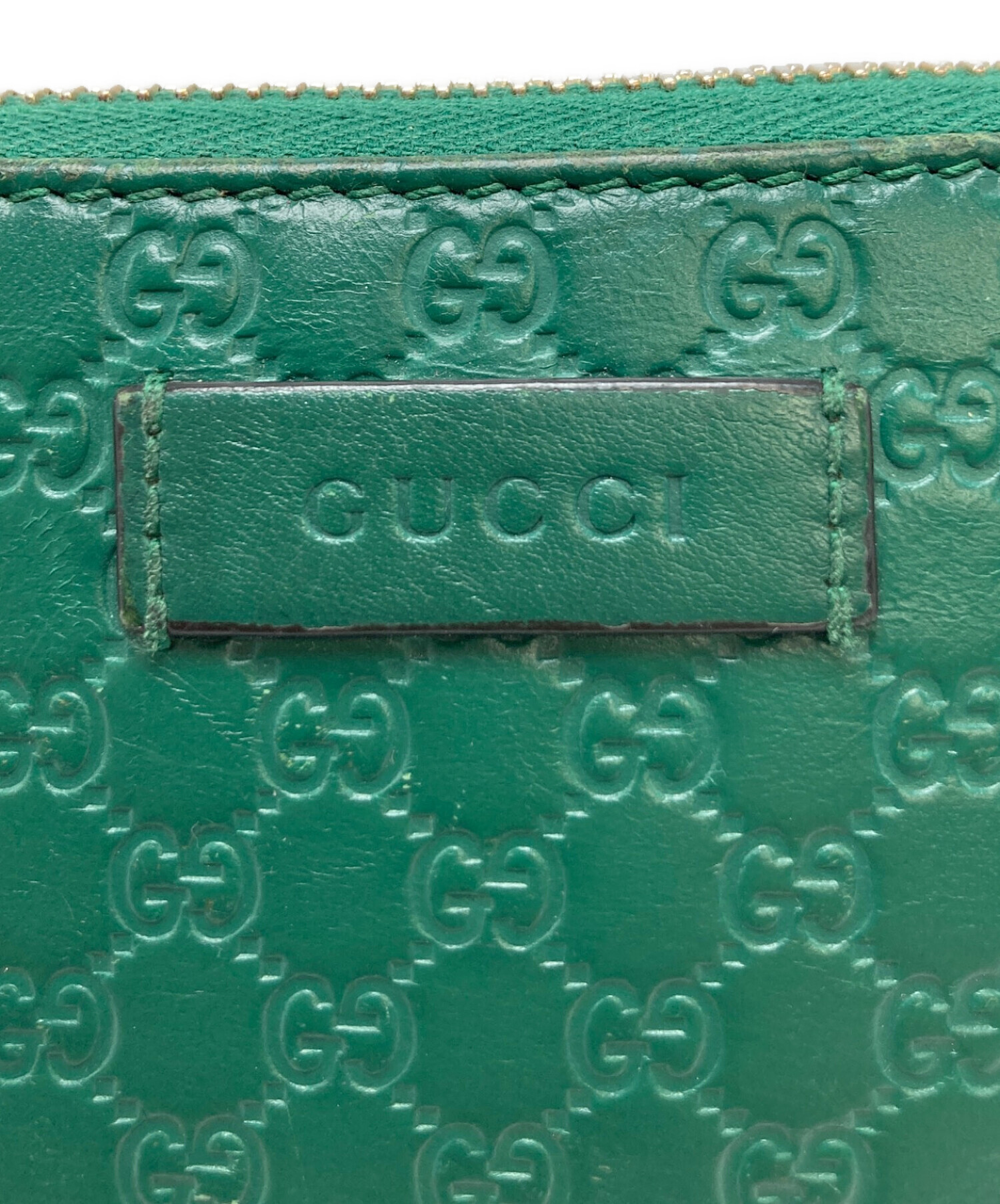 【極美品】グッチ マイクログッチシマ ケース レザー グリーン レディース 中古・古着通販】GUCCI (グッチ) マイクログッチシマ レザー コイン