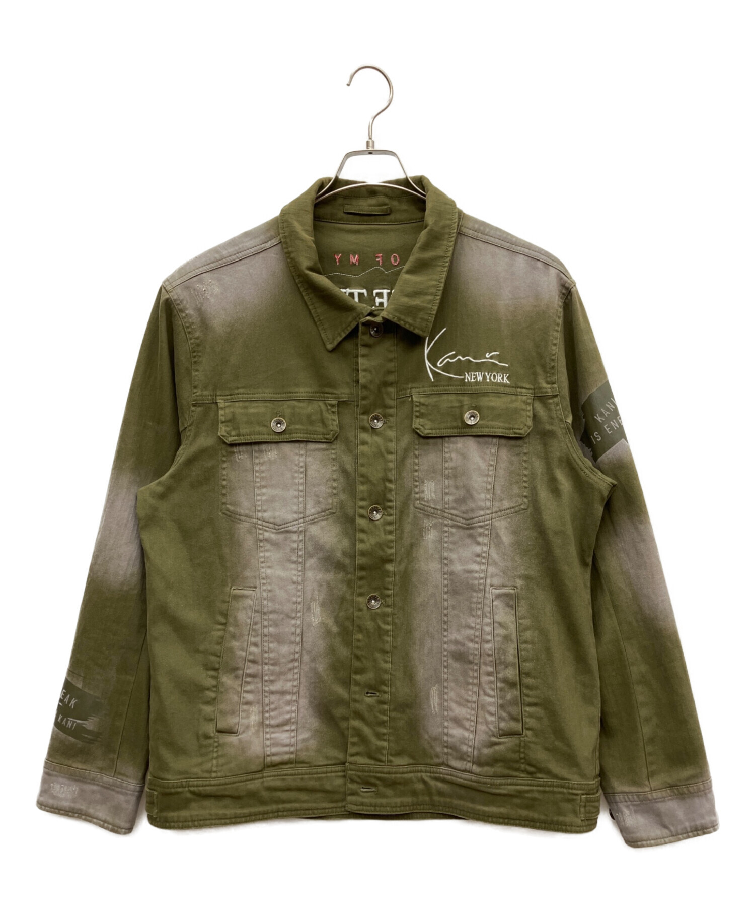 中古・古着通販】KARL KANI (カールカナイ) シャツジャケット オリーブ 