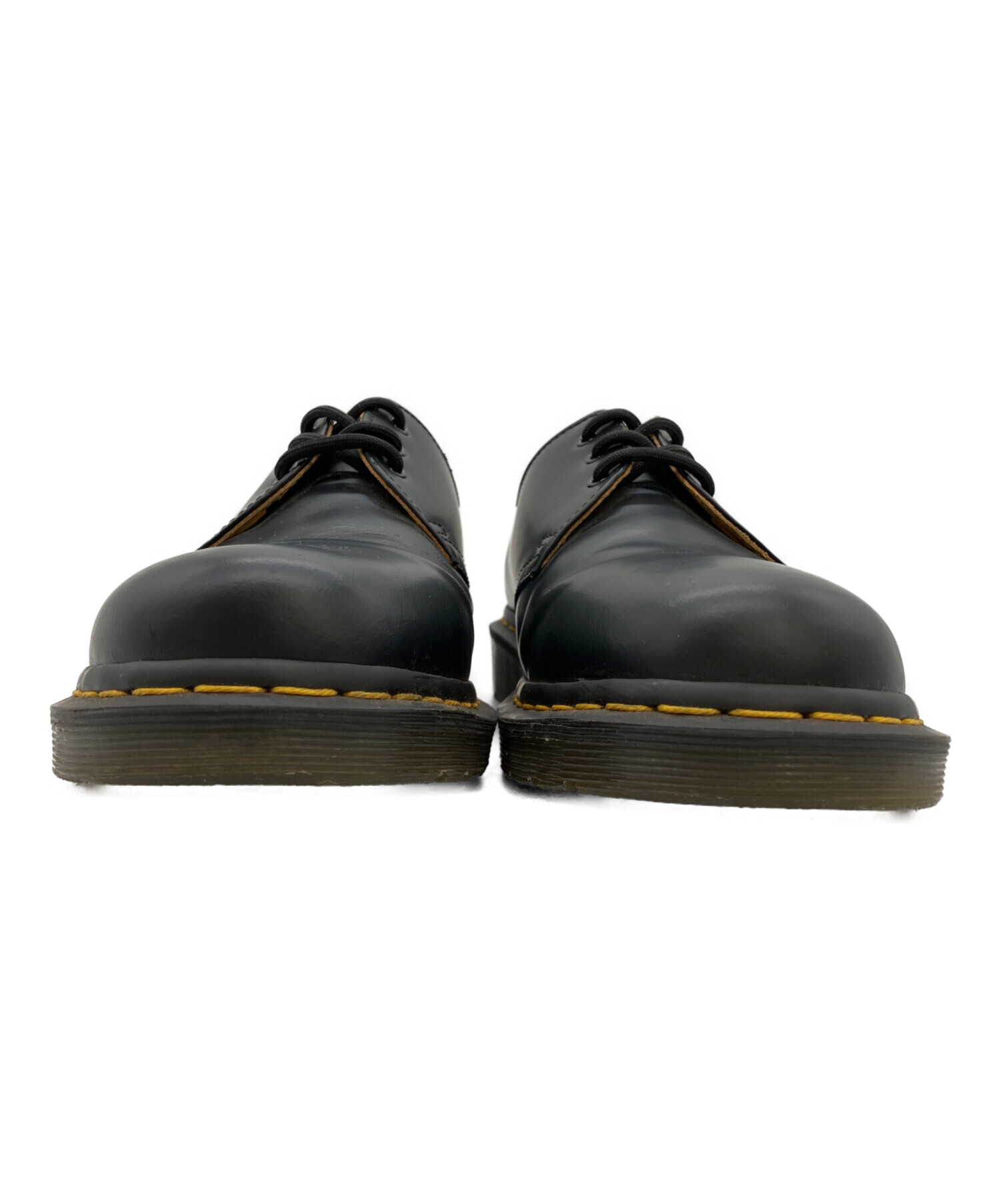 ブラック レザー ドレスシューズ　ドクターマーチン　UK8(27㎝相当) 中古・古着通販】Dr.Martens (ドクターマーチン) 3ホールシューズ