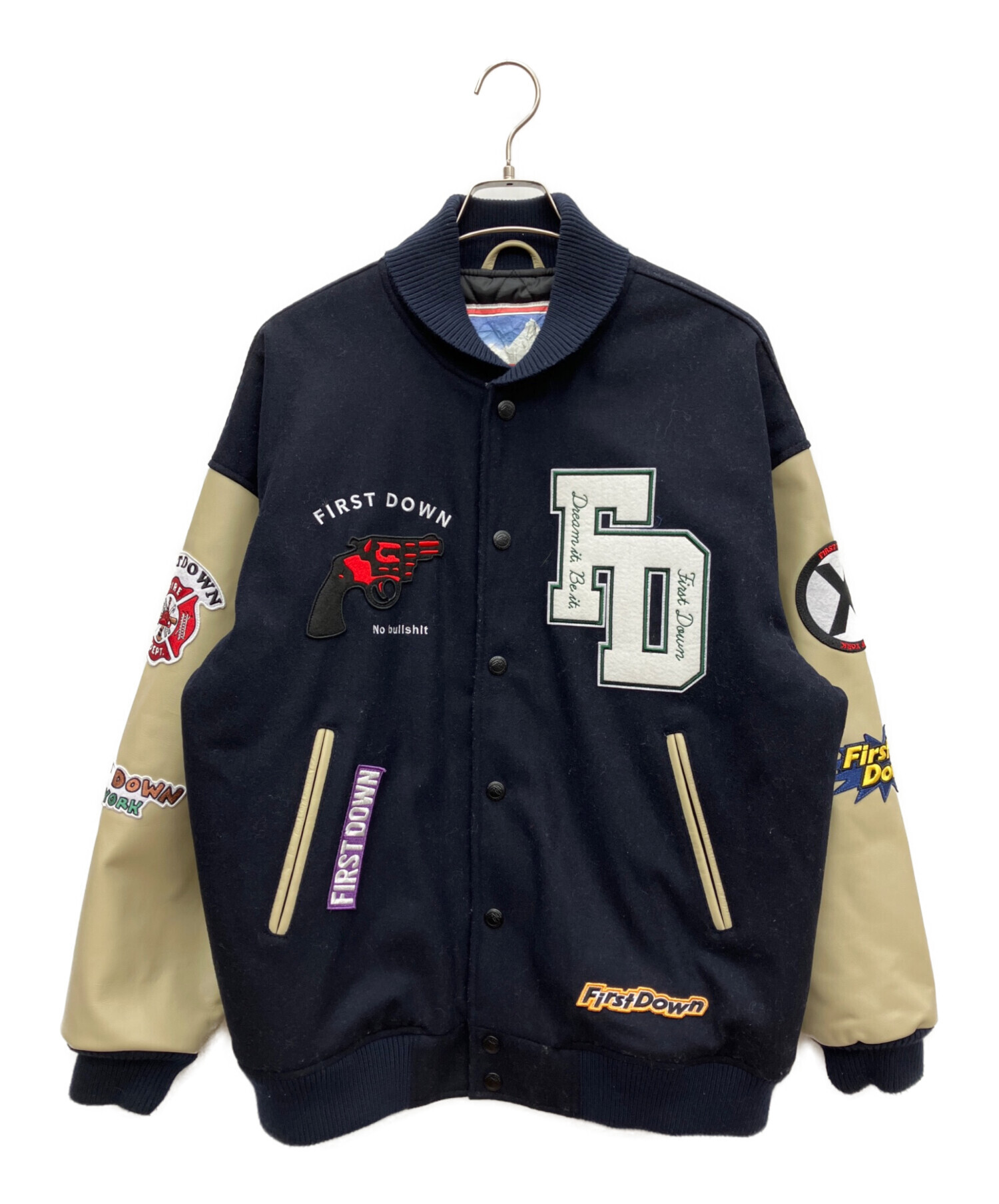 中古・古着通販】FIRST DOWN (ファーストダウン) フルデコスタジャン 