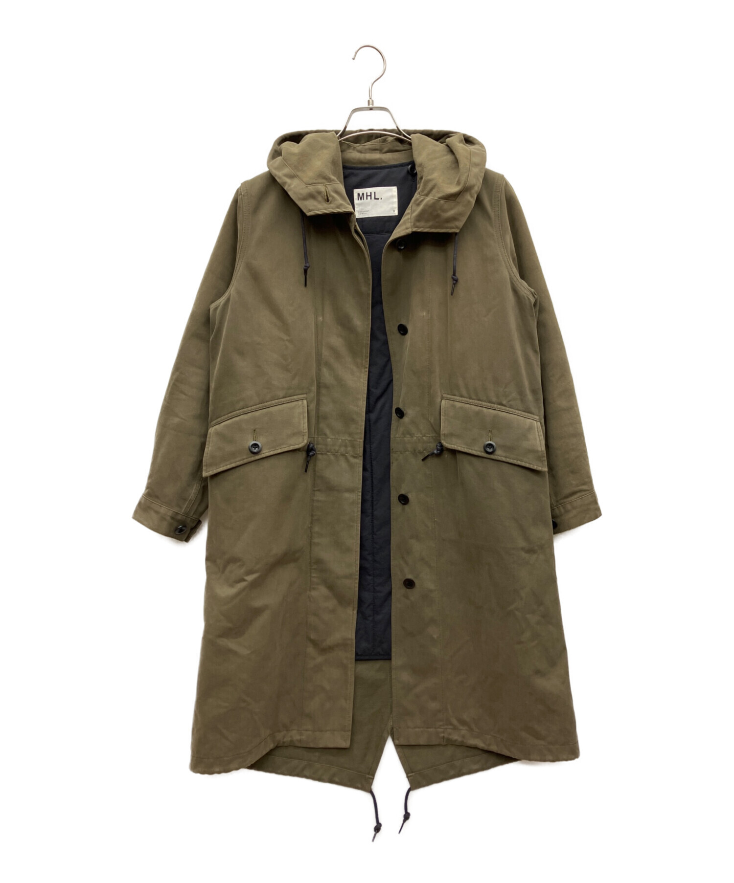 マーガレットハウエル カーキ パーカーコート 中古・古着通販】MARGARET HOWELL (マーガレットハウエル) ライナー付