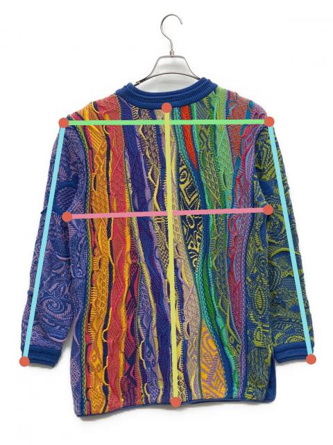 中古・古着通販】Coogi (クージー) 厚手ニット マルチカラー サイズ:S