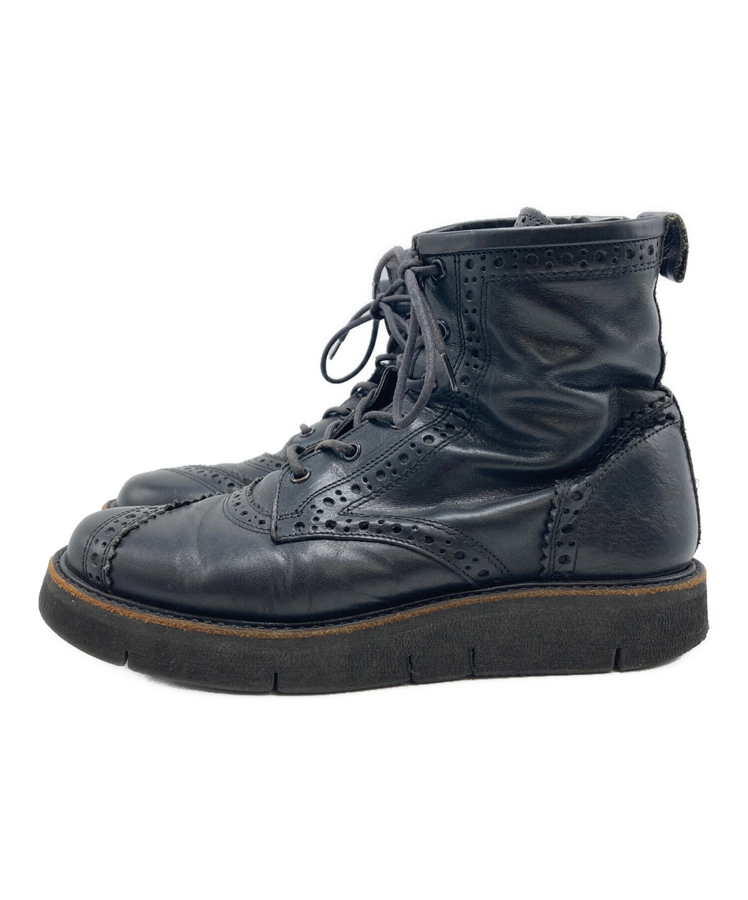 中古・古着通販】Y's (ワイズ) ブーツ ブラック サイズ:SIZE 5