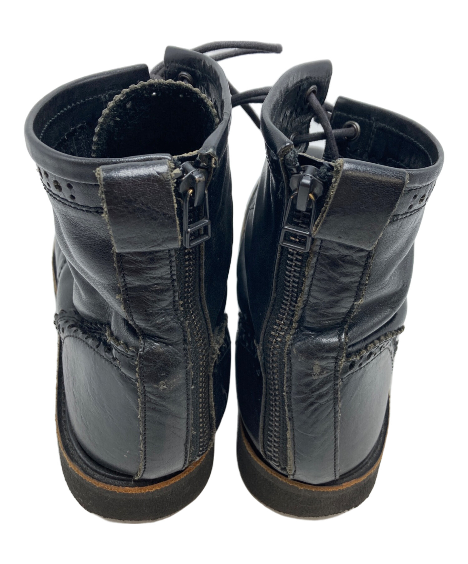 中古・古着通販】Y's (ワイズ) ブーツ ブラック サイズ:SIZE 5