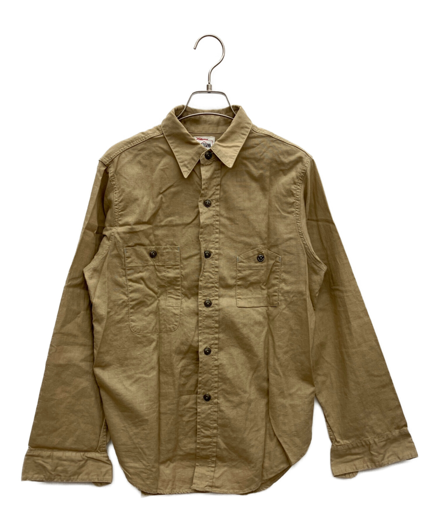 中古・古着通販】BIG YANK (ビッグヤンク) 長袖シャツ ベージュ サイズ