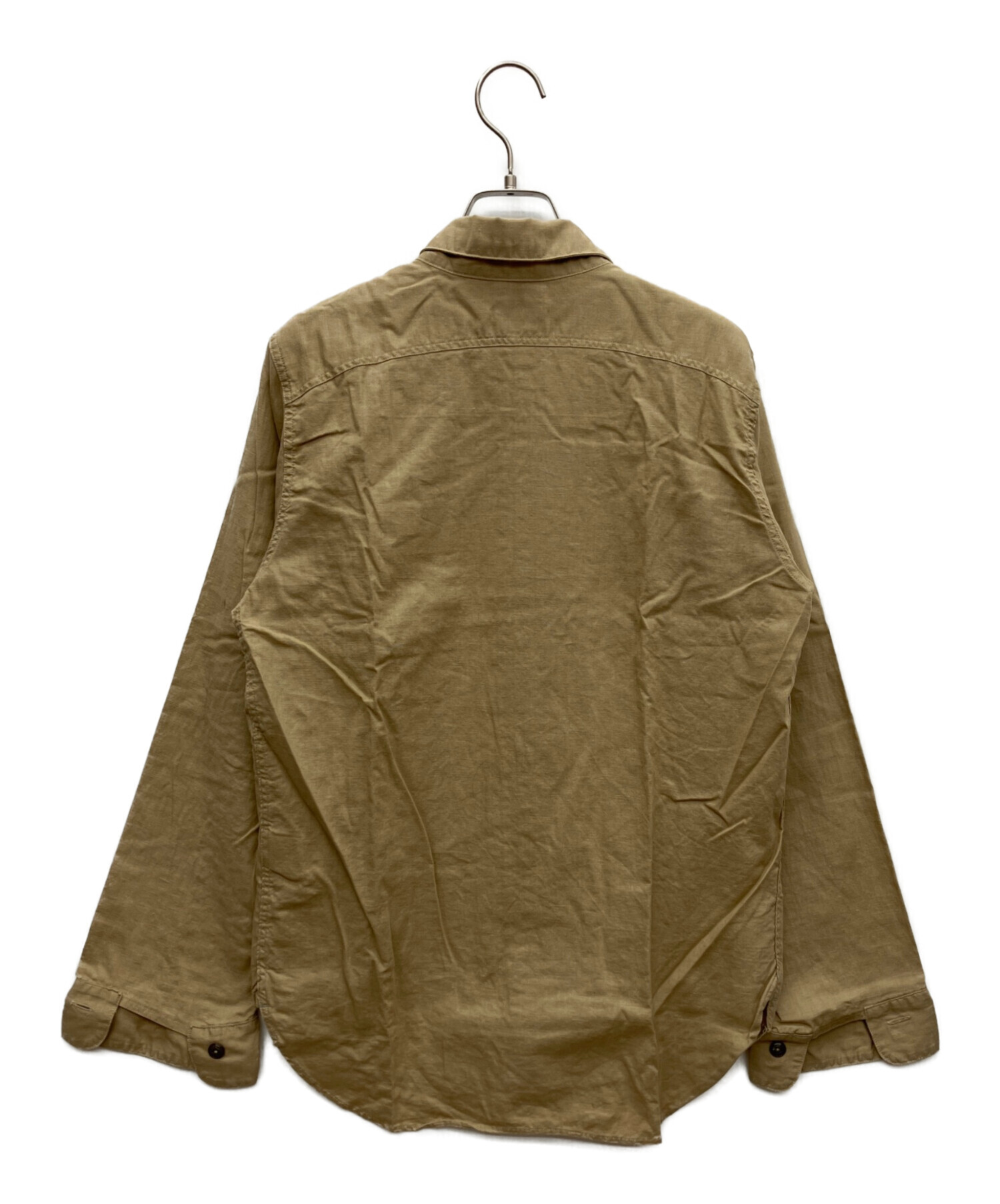 古*物様 50's BIG YANK 山ポケ長袖シャツ ベージュ 中古・古着通販】BIG YANK (ビッグヤンク) 長袖シャツ ベージュ サイズ