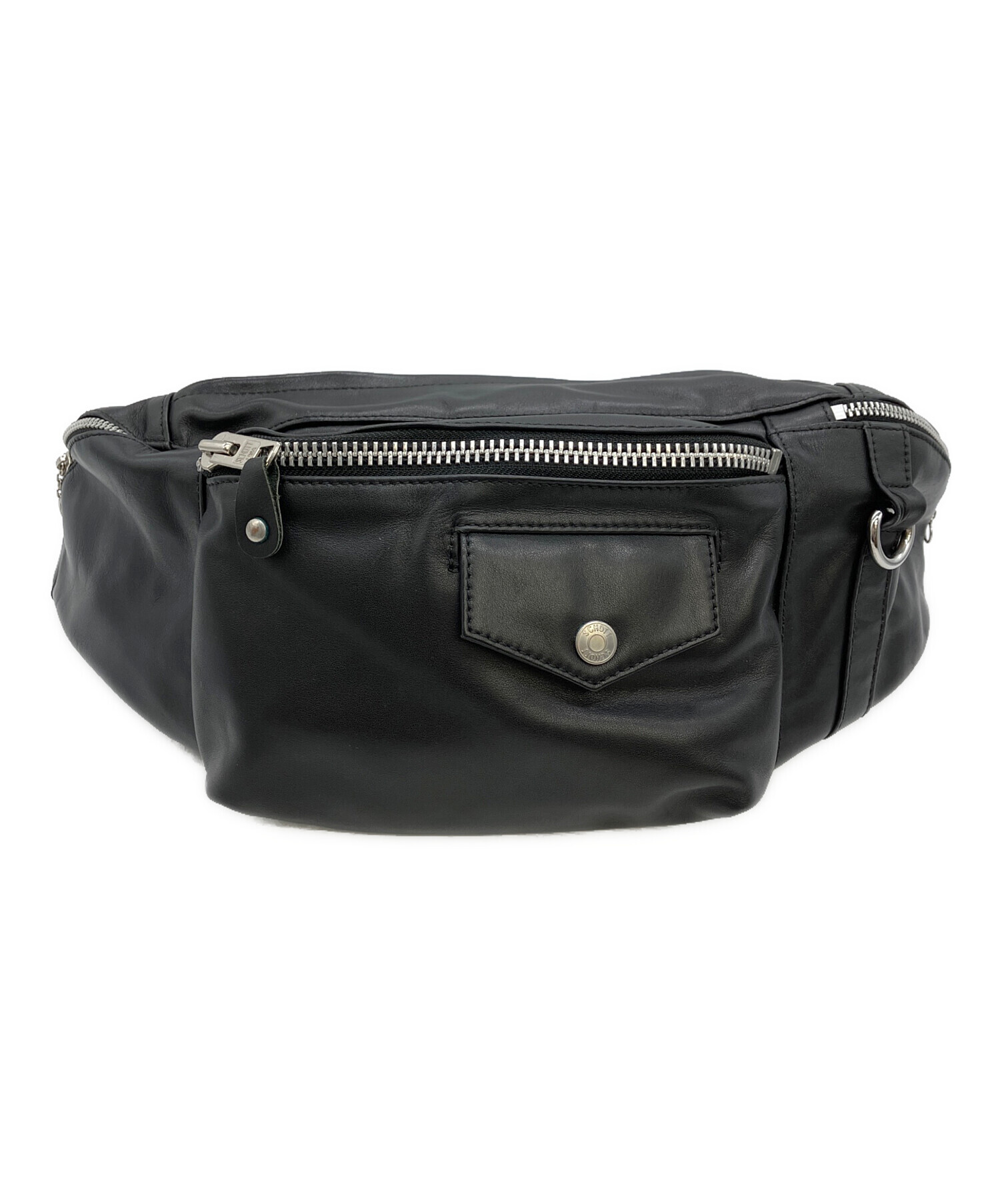 schott ボディウエストバッグ　廃盤希少品 中古・古着通販】Schott (ショット) RIDERS BODY BAG ブラック