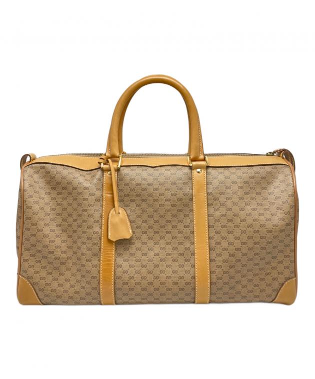 ヴィンテージスタイル好きな方に レアものGucci plusボストンバッグ 中古・古着通販】GUCCI (グッチ) GG 柄ボストンバッグ｜ブランド・古着