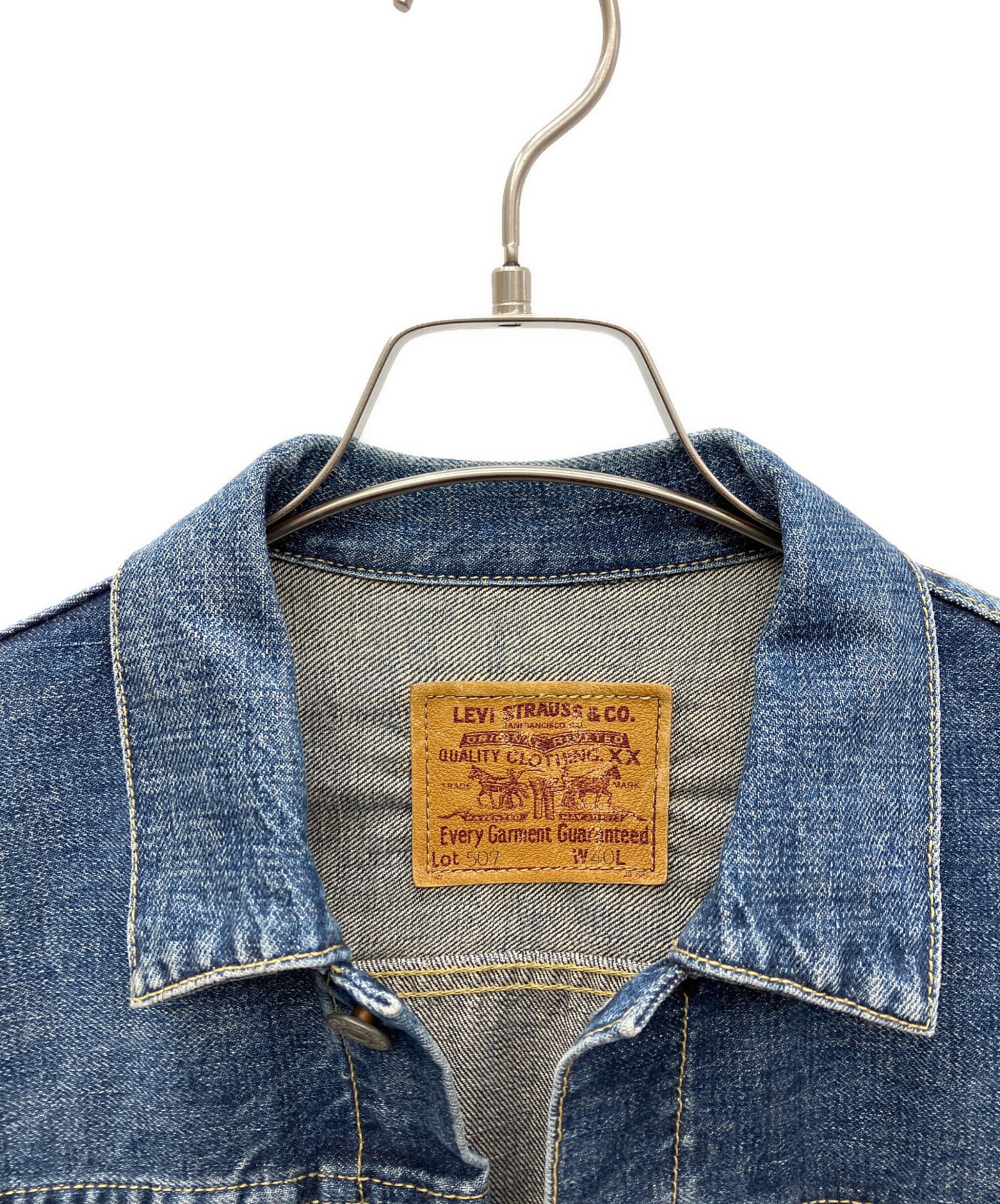 ✨状態良好✨LVCリーバイス 2nd 復刻 507XX インディゴ 日本製 40 中古・古着通販】LEVI'S (リーバイス) 507XX復刻2nd インディゴ サイズ