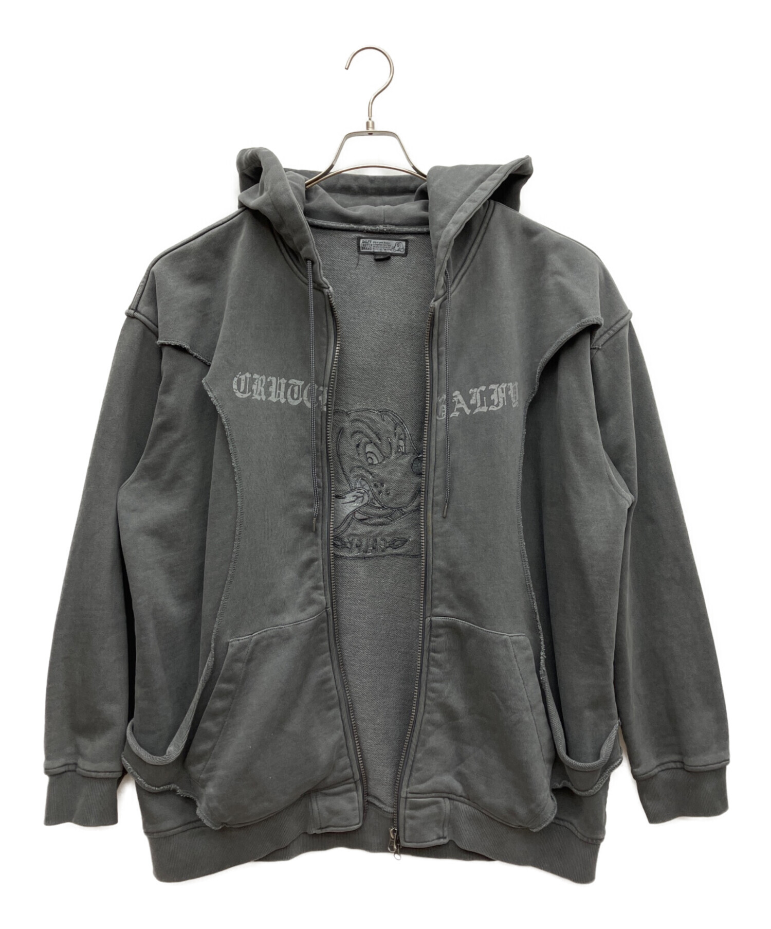 中古・古着通販】GALFY (ガルフィー) 穴の向こうにわんちゃんパーカー